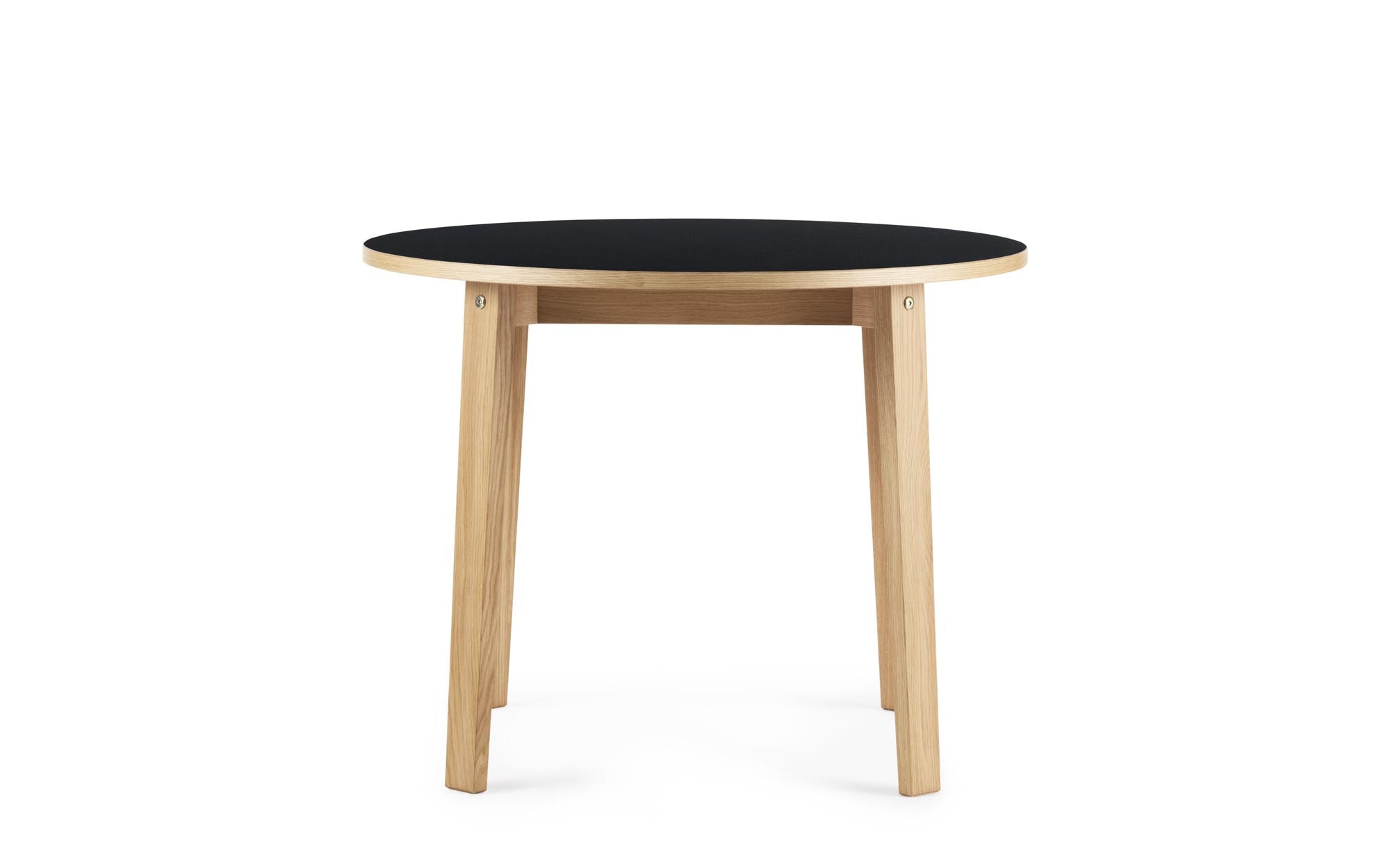 Runder Linoleum Esstisch Slice von Normann Copenhagen – elegantes Design für stilvolle Essbereiche, ideal für gesellige Runden.