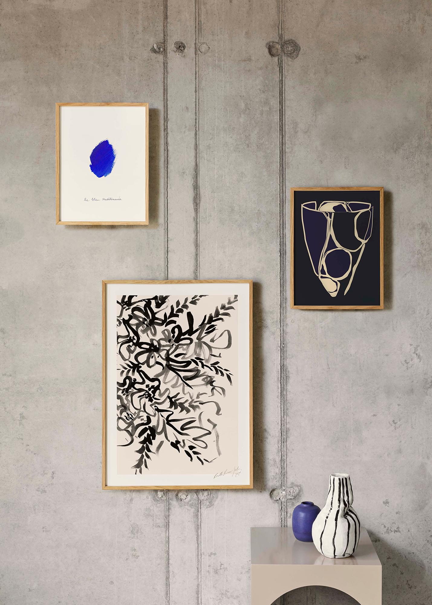 Eleganter Kunstdruck von Paper Collective, der mit inspirierenden Schriftzügen und modernem Design eine kreative Atmosphäre schafft.