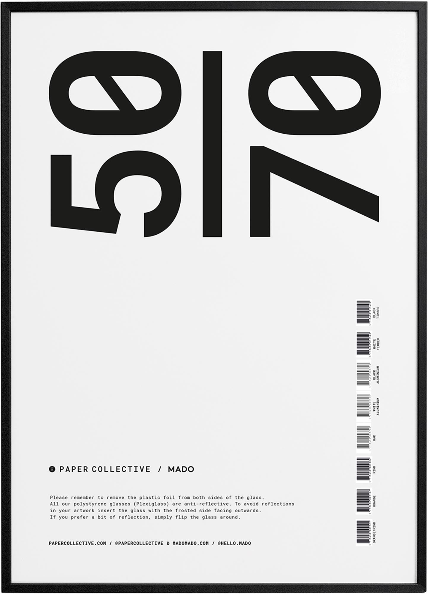 Stilvoller Kunstdruck im Rahmen von Paper Collective, perfekt für moderne Innenräume und kreative Akzente in jedem Raum.