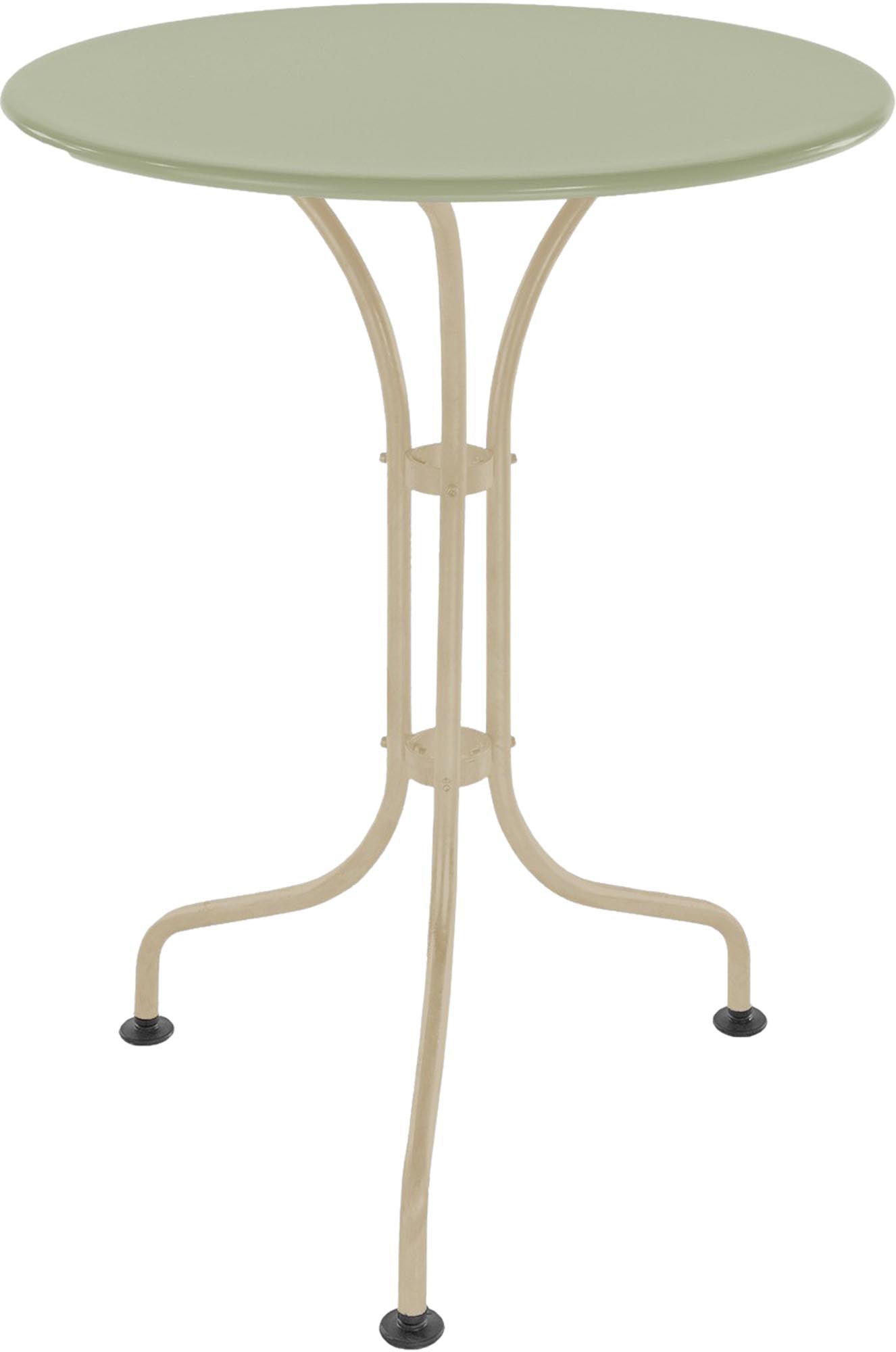 Eleganter runder Gartentisch St. Moritz ø60 aus hochwertigem Metall, perfekt für Garten, Terrasse und Balkon, vereint Funktionalität und Design.