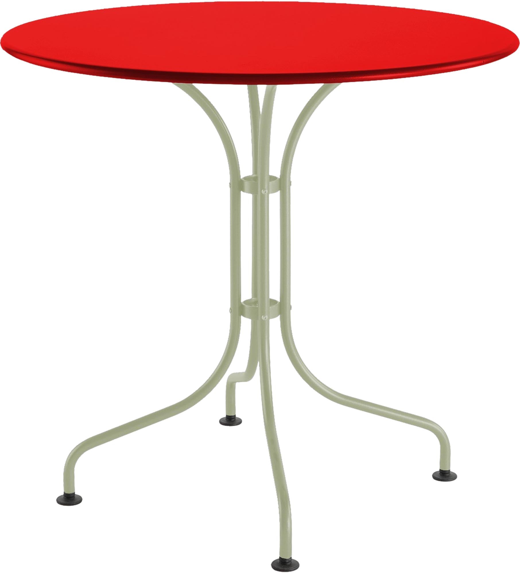 Eleganter runder Gartentisch St. Moritz aus robustem Metall, ideal für entspannte Stunden im Garten oder auf der Terrasse.
