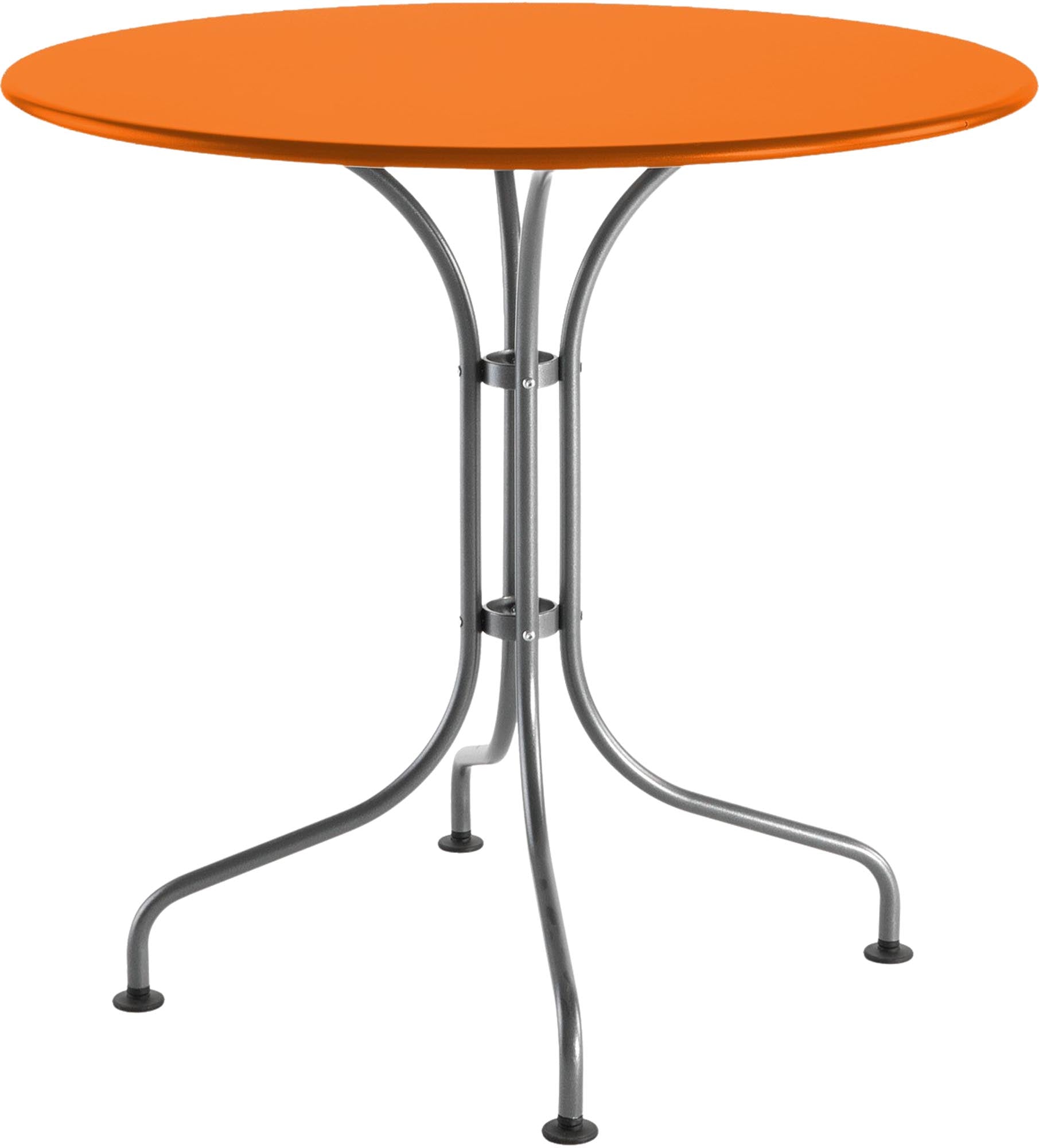 St. Moritz Metall-Gartentisch ø90 von Schaffner – robuster, wetterfester Rundtisch aus verzinktem Stahl, ideal für kleine Gärten, Terrassen und gastronomische Außenbereiche.