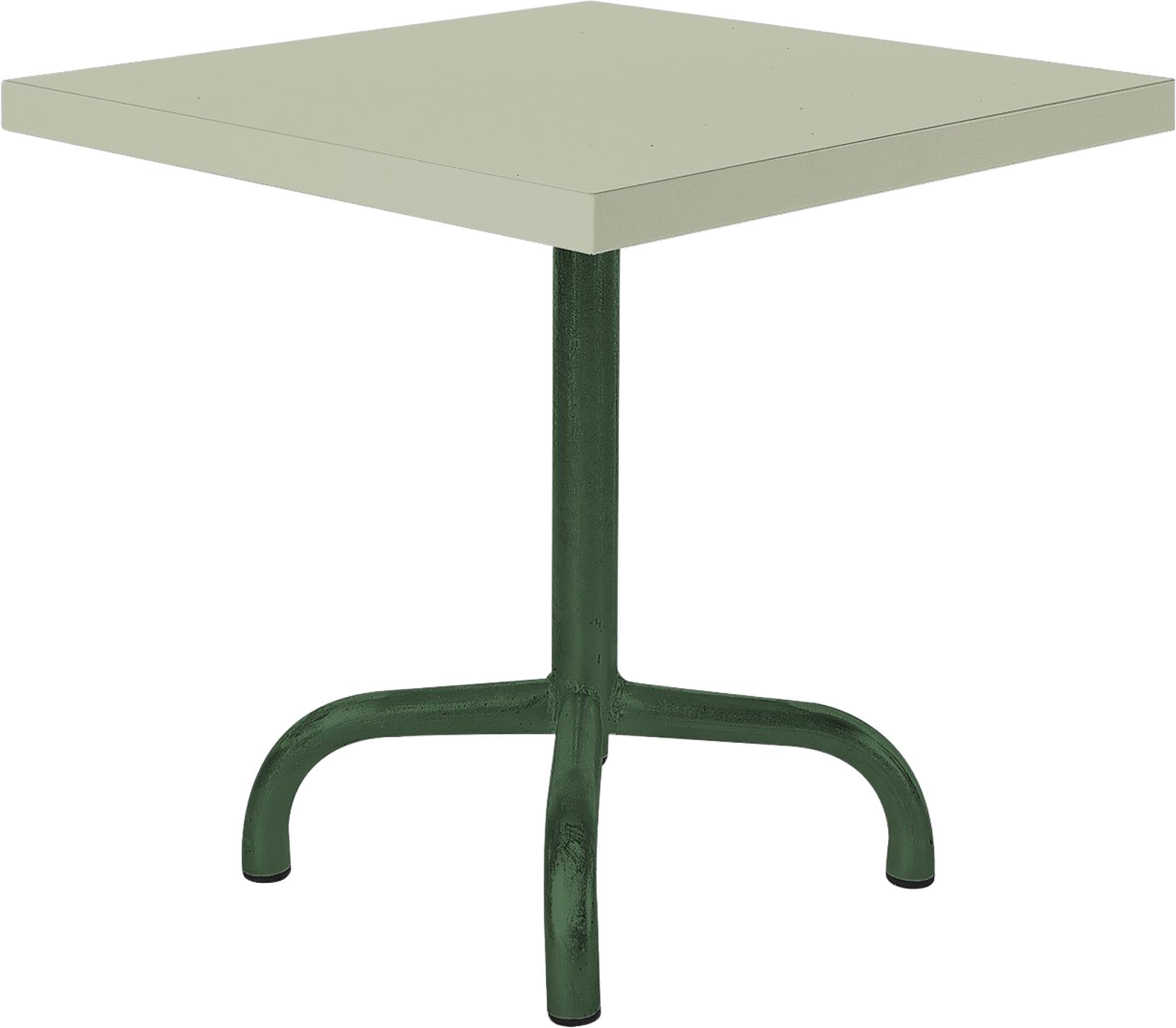 Eleganter Säntis Metall-Beistelltisch 50x50 cm für den Außenbereich, ideal für entspannte Stunden im Garten oder auf der Terrasse.