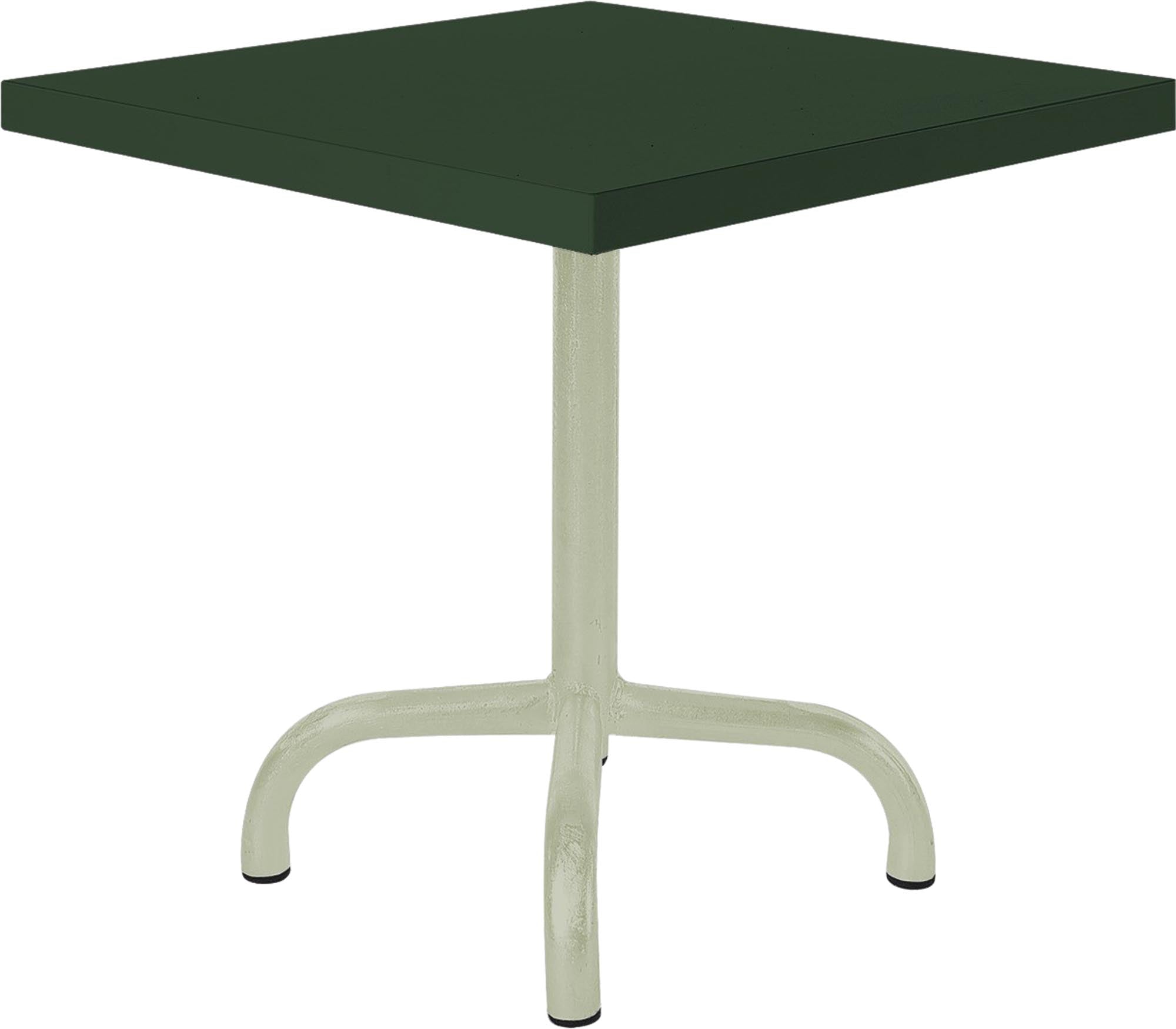 Moderner Säntis Metall-Beistelltisch 50x50 cm, perfekt für den Außenbereich, bietet stilvolle Ablagefläche für Getränke und Snacks.