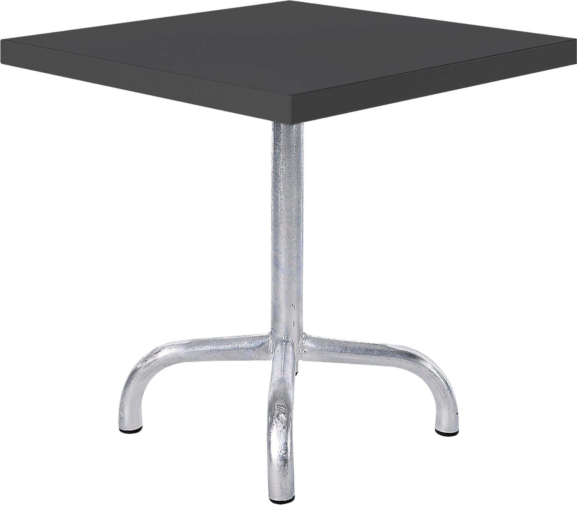 Eleganter Säntis Metall-Beistelltisch 50x50 cm für den Außenbereich, perfekt für entspannte Stunden im Garten oder auf der Terrasse.