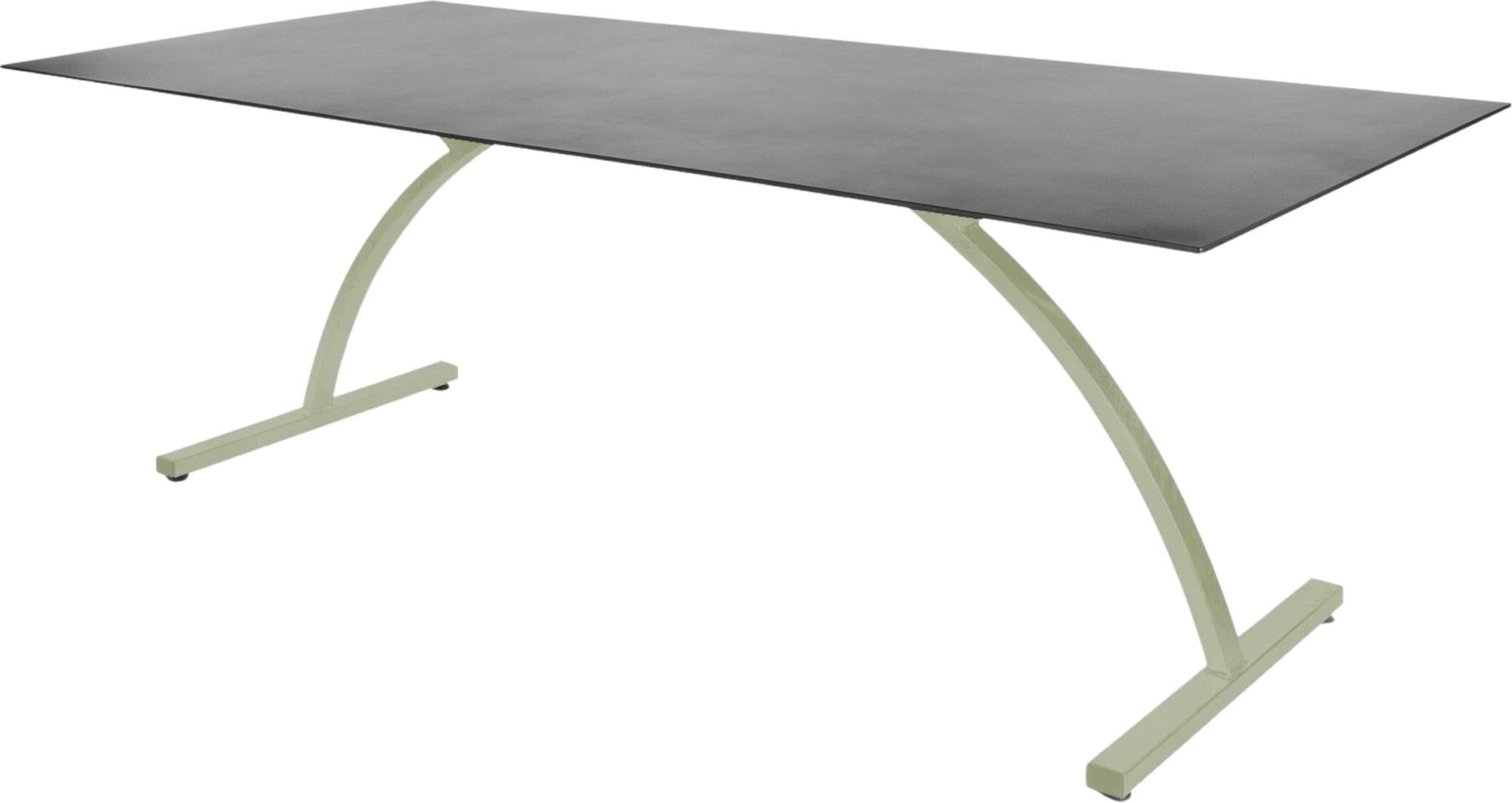 Hochwertiger, klappbarer Bernardino Gartentisch aus wetterfestem Glasfaser, 220x100 cm, UV-beständig, robust, pflegeleicht und stilvoll für Garten, Balkon oder Terrasse.