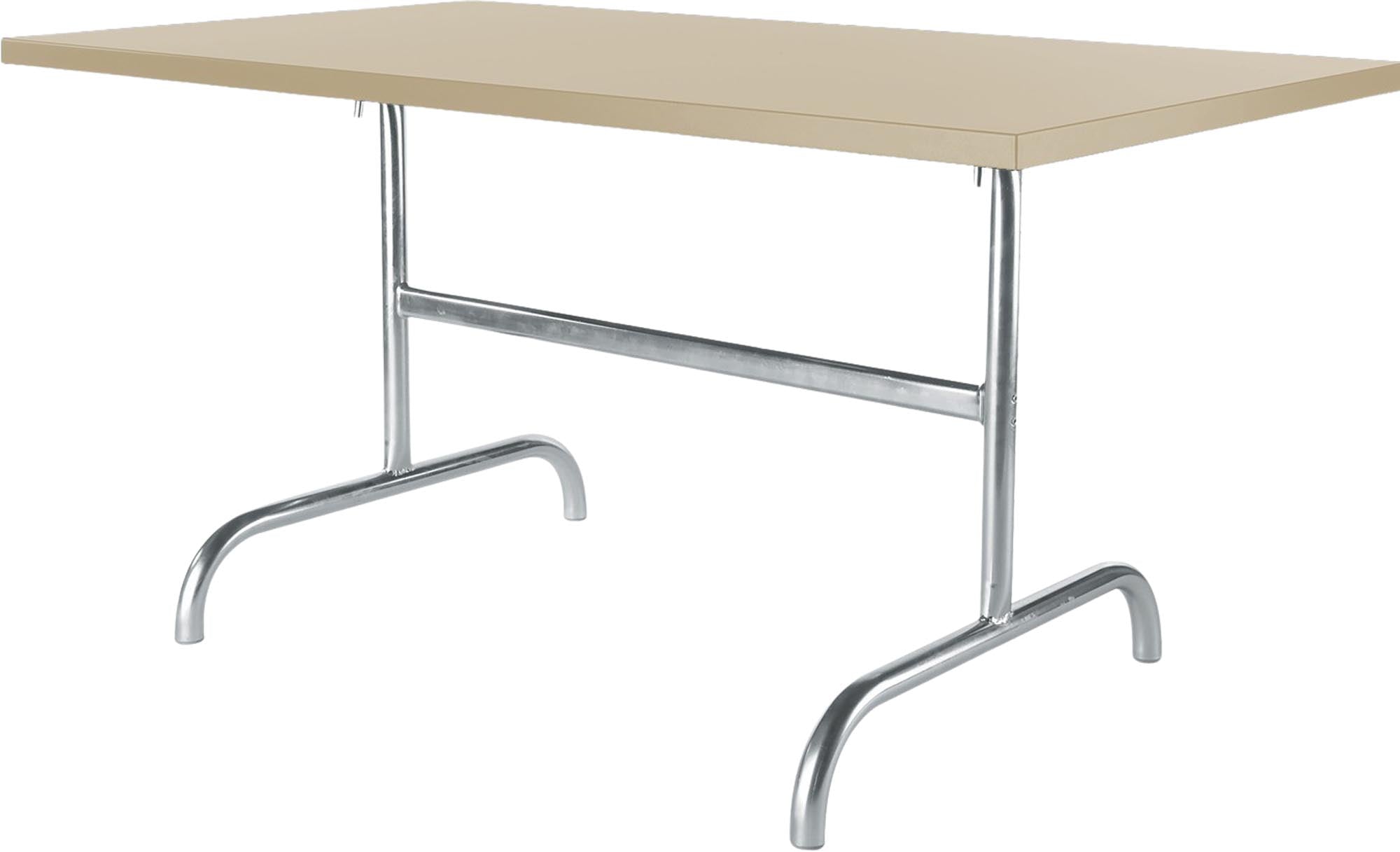 Robuster, wetterfester Säntis Metall-Gartentisch 165x90 cm von Schaffner, klappbar, platzsparend und langlebig – perfekt für Garten, Terrasse und Outdoor-Events.