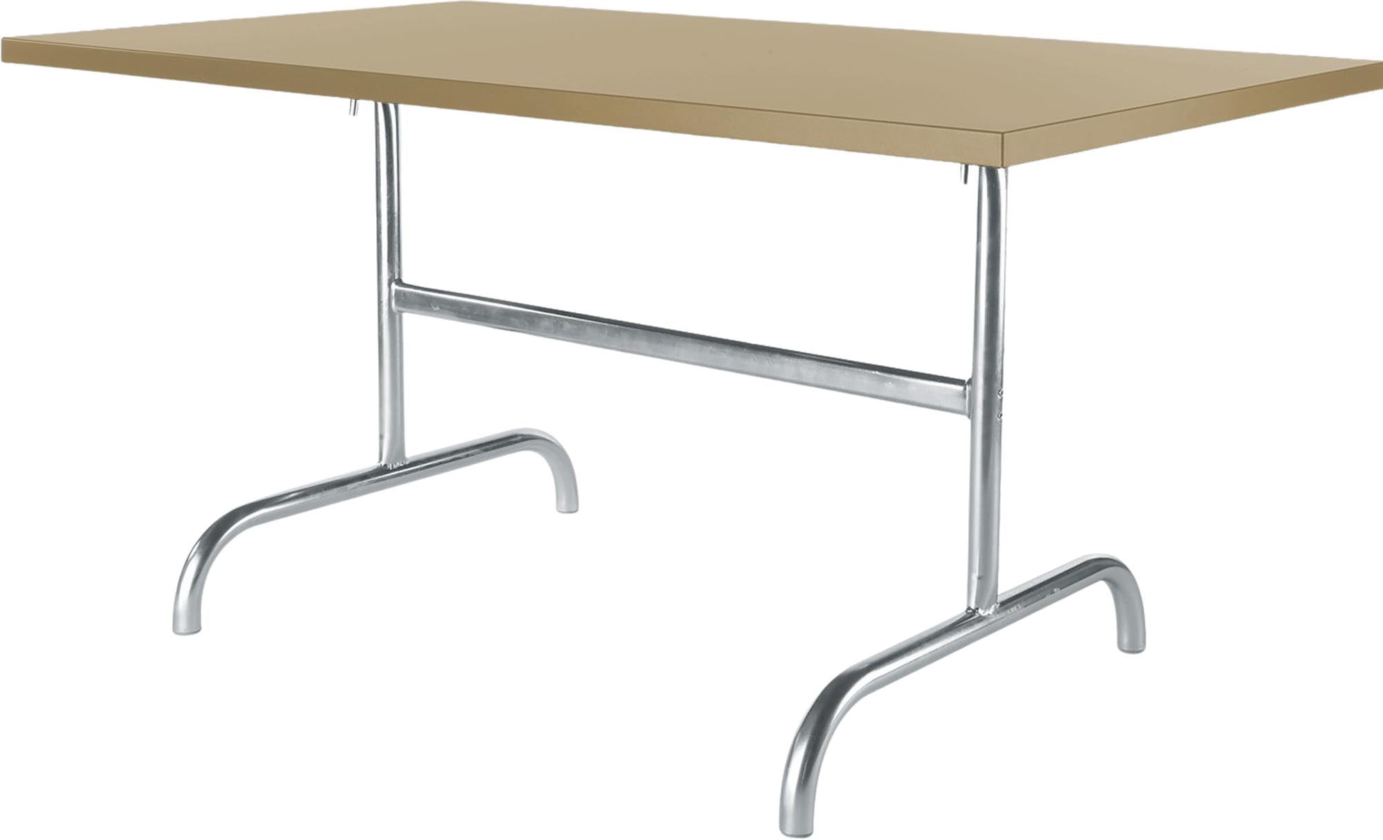 Eleganter klappbarer Gartentisch Säntis aus langlebigem Metall, 140x80 cm, ideal für entspannte Stunden im Freien und gesellige Zusammenkünfte.