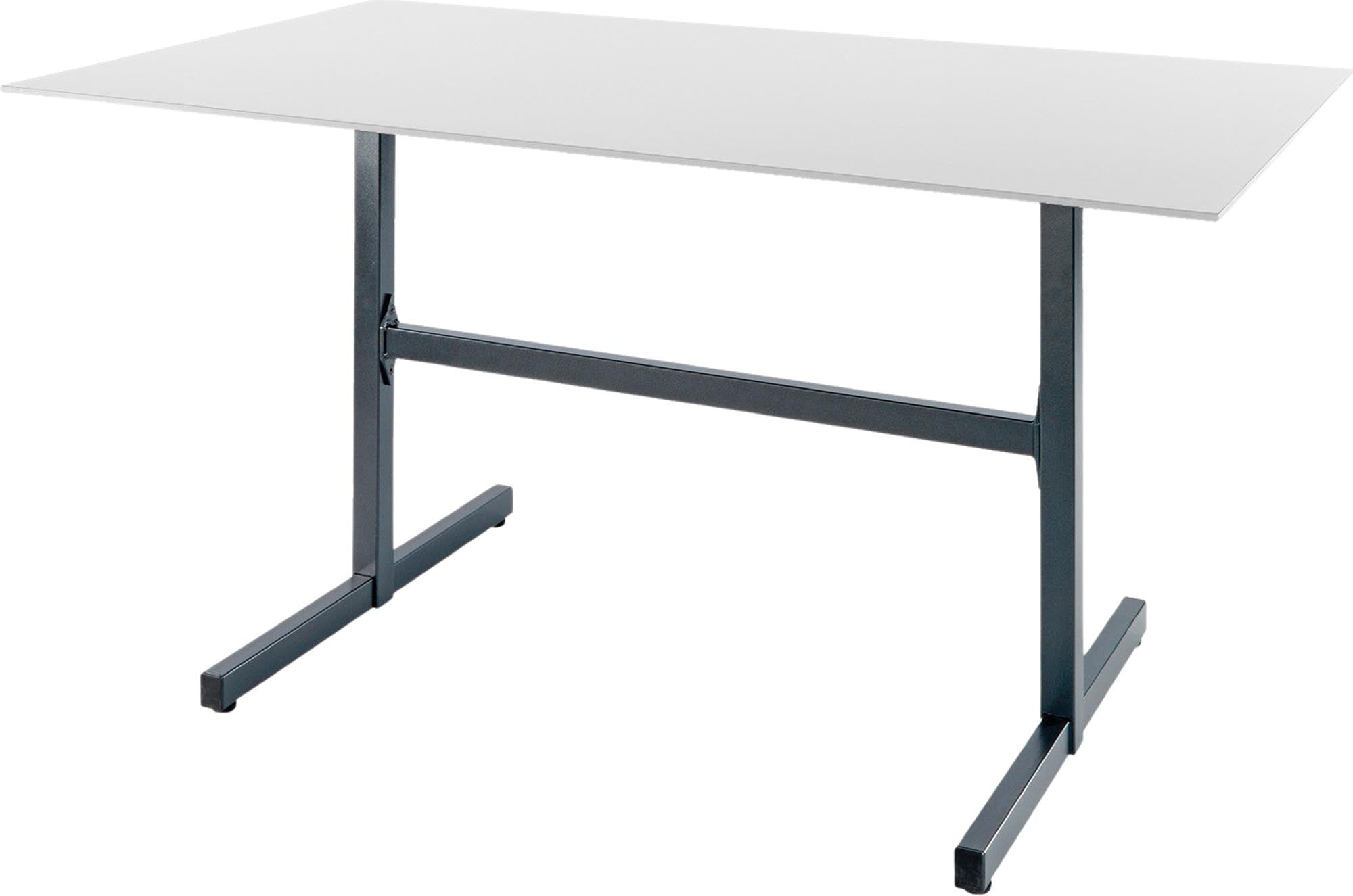 Moderner Luzern Glasfaser-Gartentisch 160x90 cm, klappbar und wetterfest, UV-beständig, langlebig, elegantes Design – ideal für flexible Gartenmöbel.