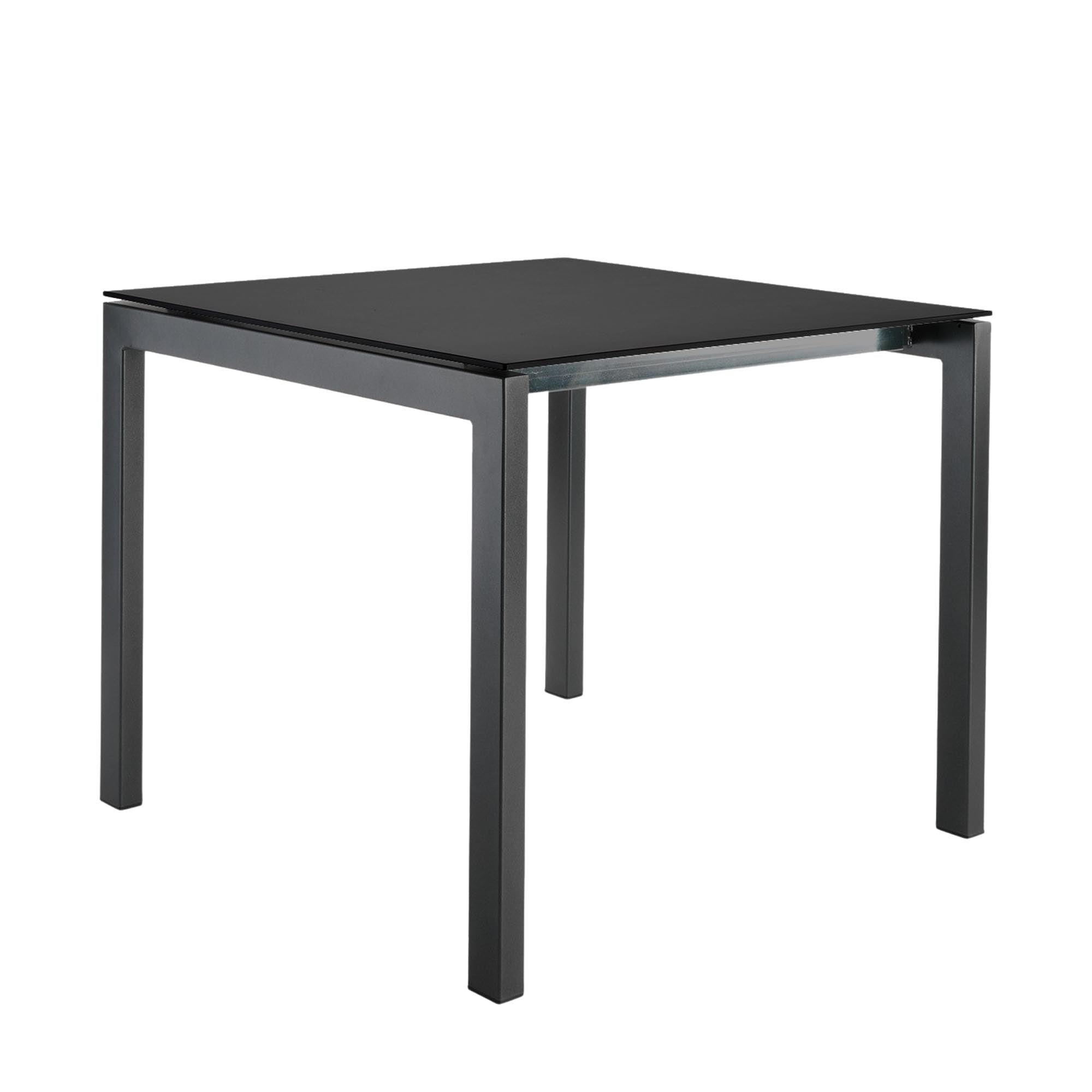 Luzern Glasfaser-Gartentisch 80x80 von Schaffner: Moderner, wetterfester Tisch mit abklappbarer Funktion, UV-beständig, langlebig und Schweizer Qualität für Garten und Balkon.