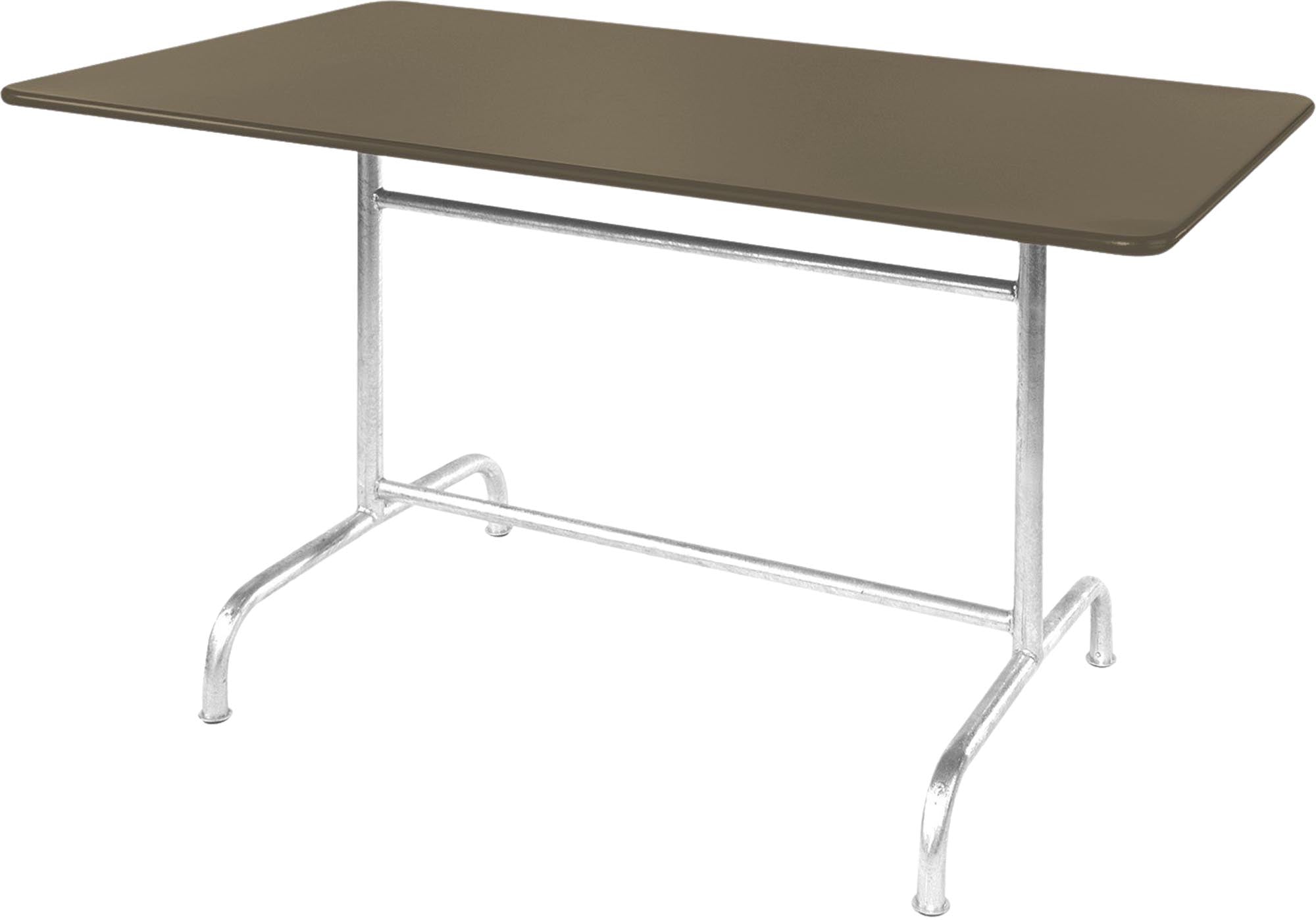 Moderner, klappbarer Metall-Gartentisch in 180x80 cm, ideal für gesellige Stunden im Freien und platzsparende Aufbewahrung.