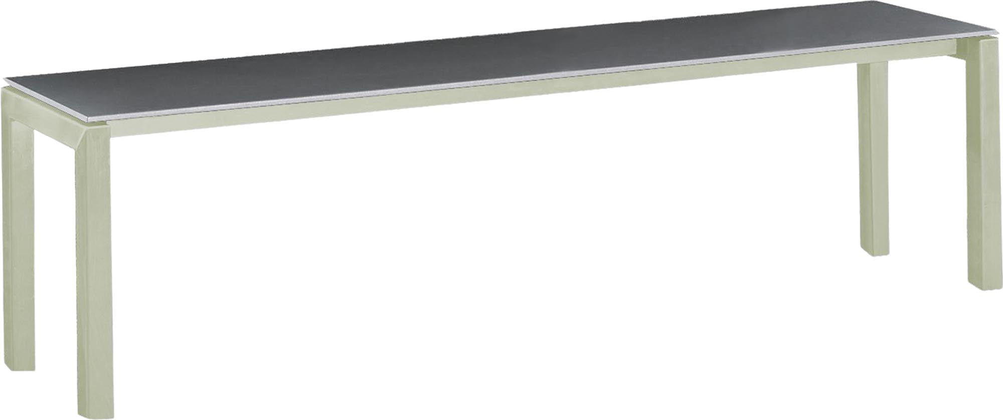 Stilvolle Luzern Glasfaser-Gartenbank 160x32 cm, wetterfest und langlebig, perfekt für Garten, Terrasse und Outdoor-Bereiche. Modernes Design & Komfort.