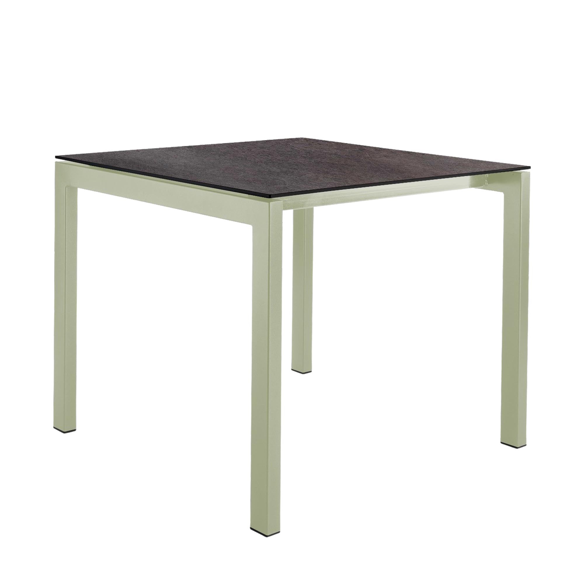 Eleganter Luzern Glasfaser-Gartentisch 80x80 von Schaffner, wetterfest, abklappbar, UV-beständig, modernes Design, langlebig, perfekt für Garten, Balkon oder Terrasse.