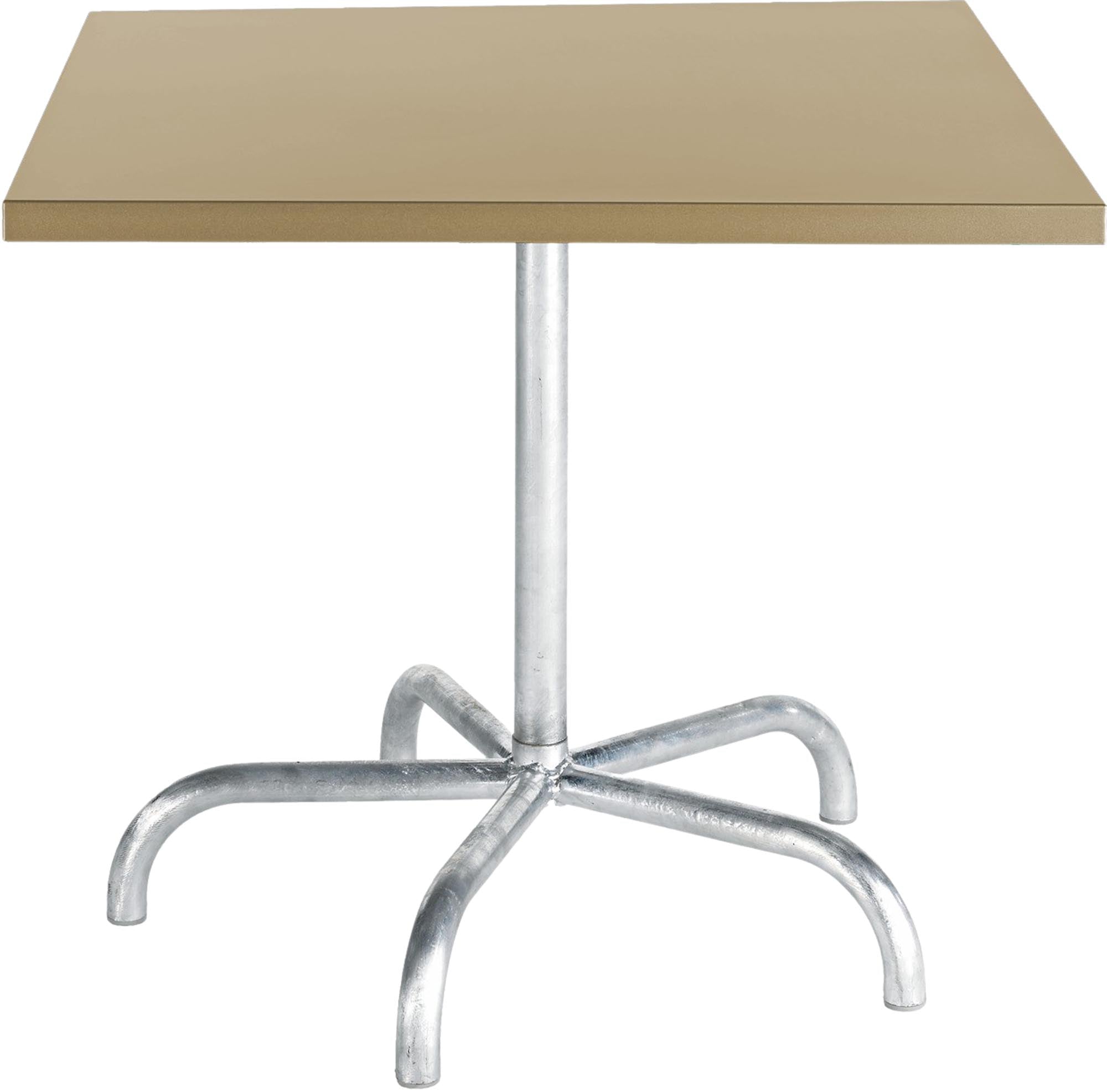 Robuster, wetterfester Metall-Gartentisch 90x90 cm von Schaffner, klappbar, rostfrei, langlebig, leicht zu reinigen – ideal für Garten, Balkon und Terrasse.
