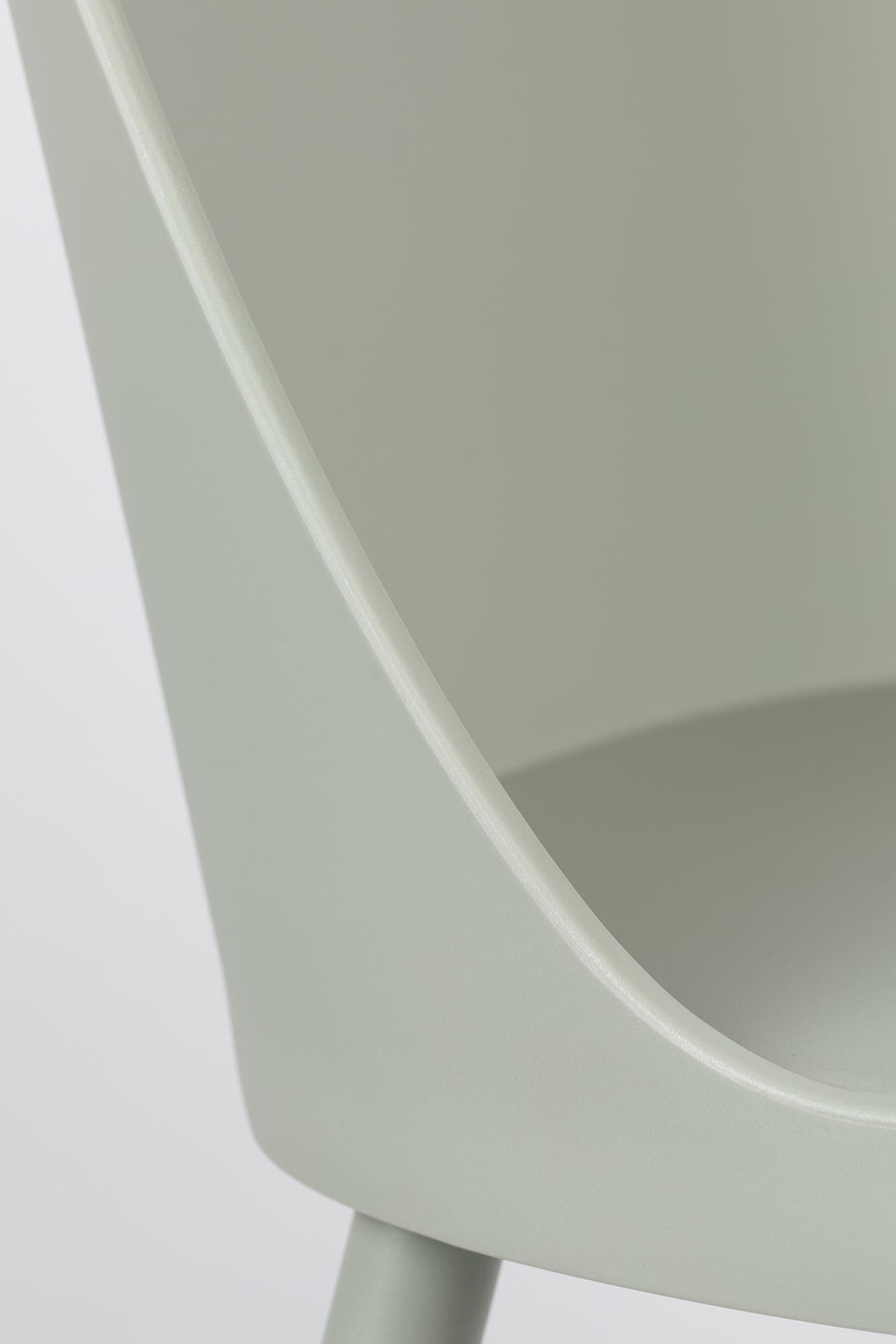 Eleganter PIP Stuhl von White Label Living, ideal für zeitgemäße Wohnräume, vereint Komfort und modernes Design in einem.