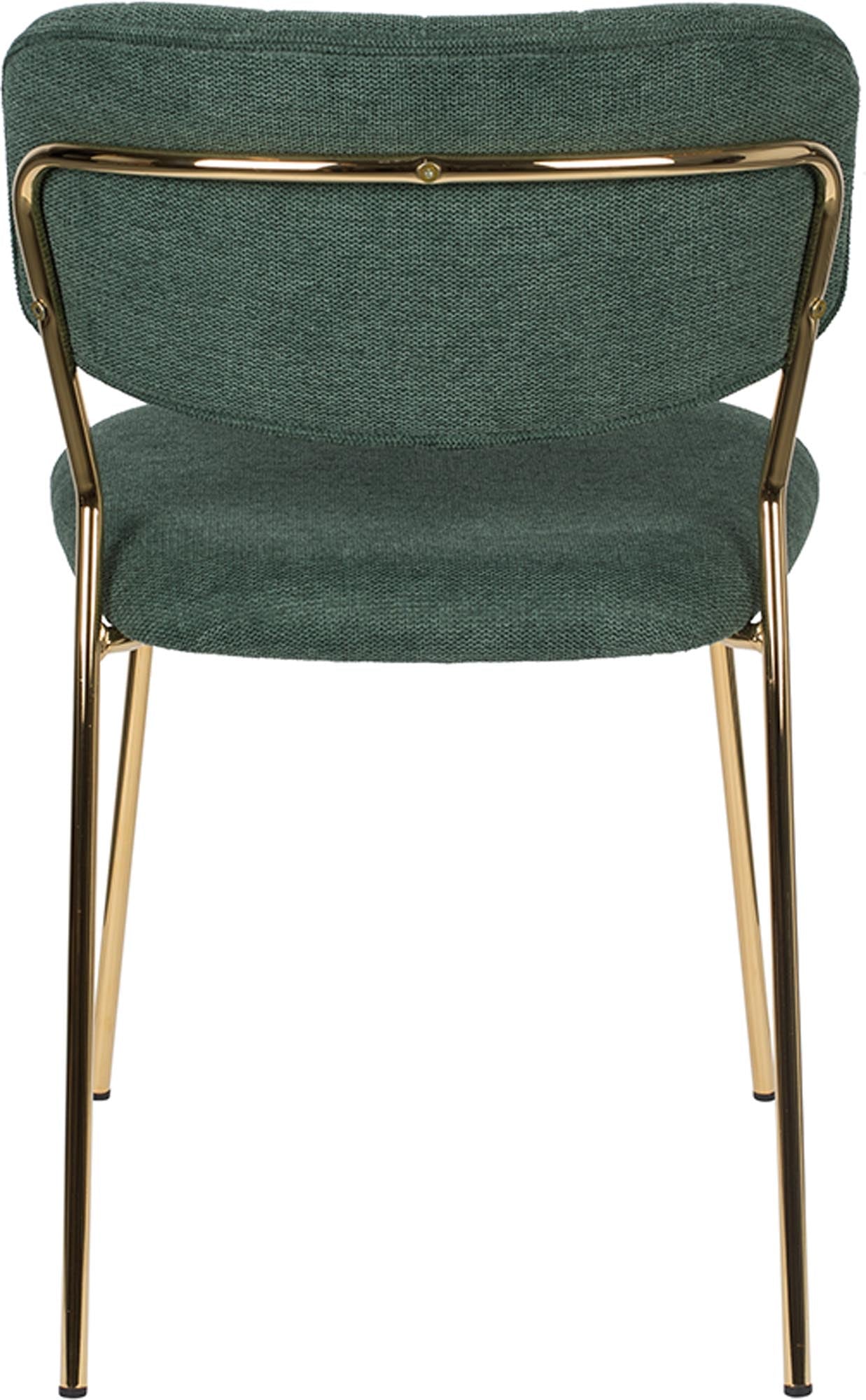 Stuhl Jolien V1 von White Label Living: Gepolsterter Komfort trifft auf stilvolles Design für jeden Wohnraum.