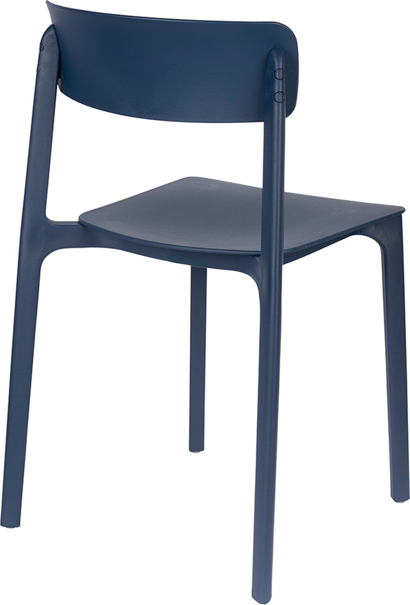 Moderner Stuhl Clive von White Label Living, perfekt für stilvolle Innenräume, bietet eine harmonische Kombination aus Design und Komfort.
