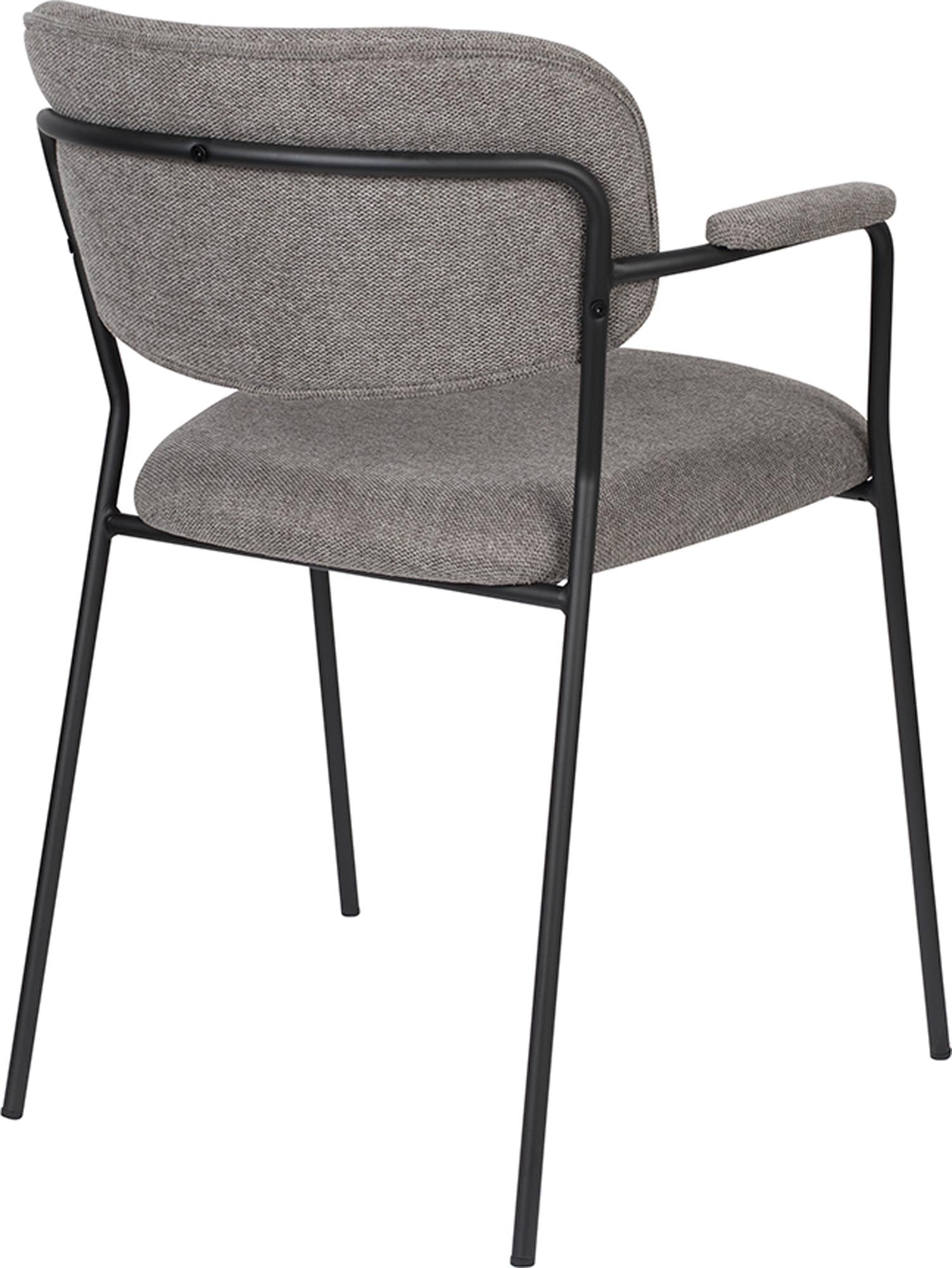 Eleganter Armlehnstuhl Jolien mit weicher Polsterung von White Label Living – perfektes Möbelstück für stilvolle Wohnräume.