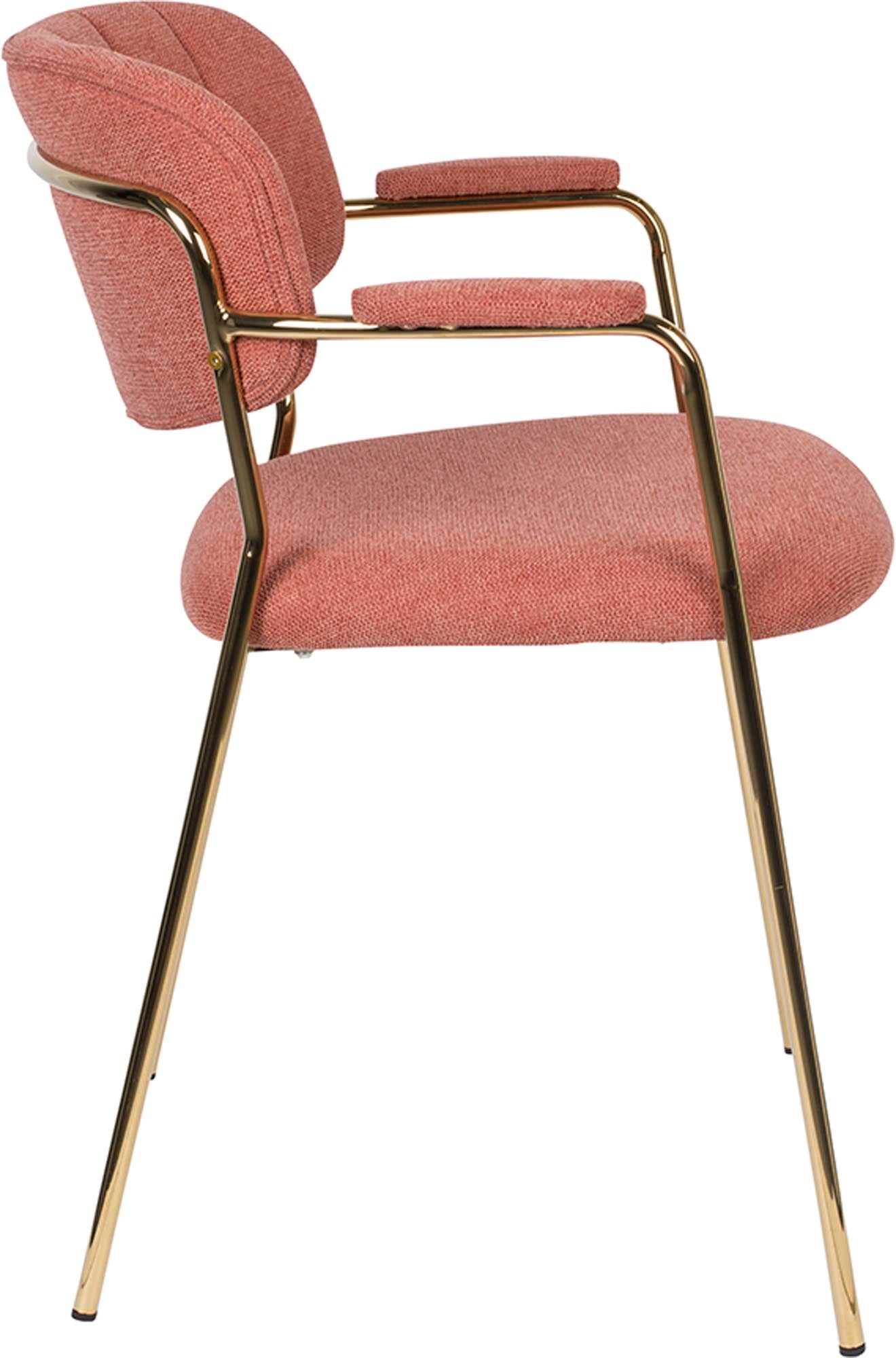 Moderner Armlehnstuhl Jolien mit weicher Polsterung von White Label Living – perfekt für gemütliche Sitzgelegenheiten und stilvolle Einrichtung.