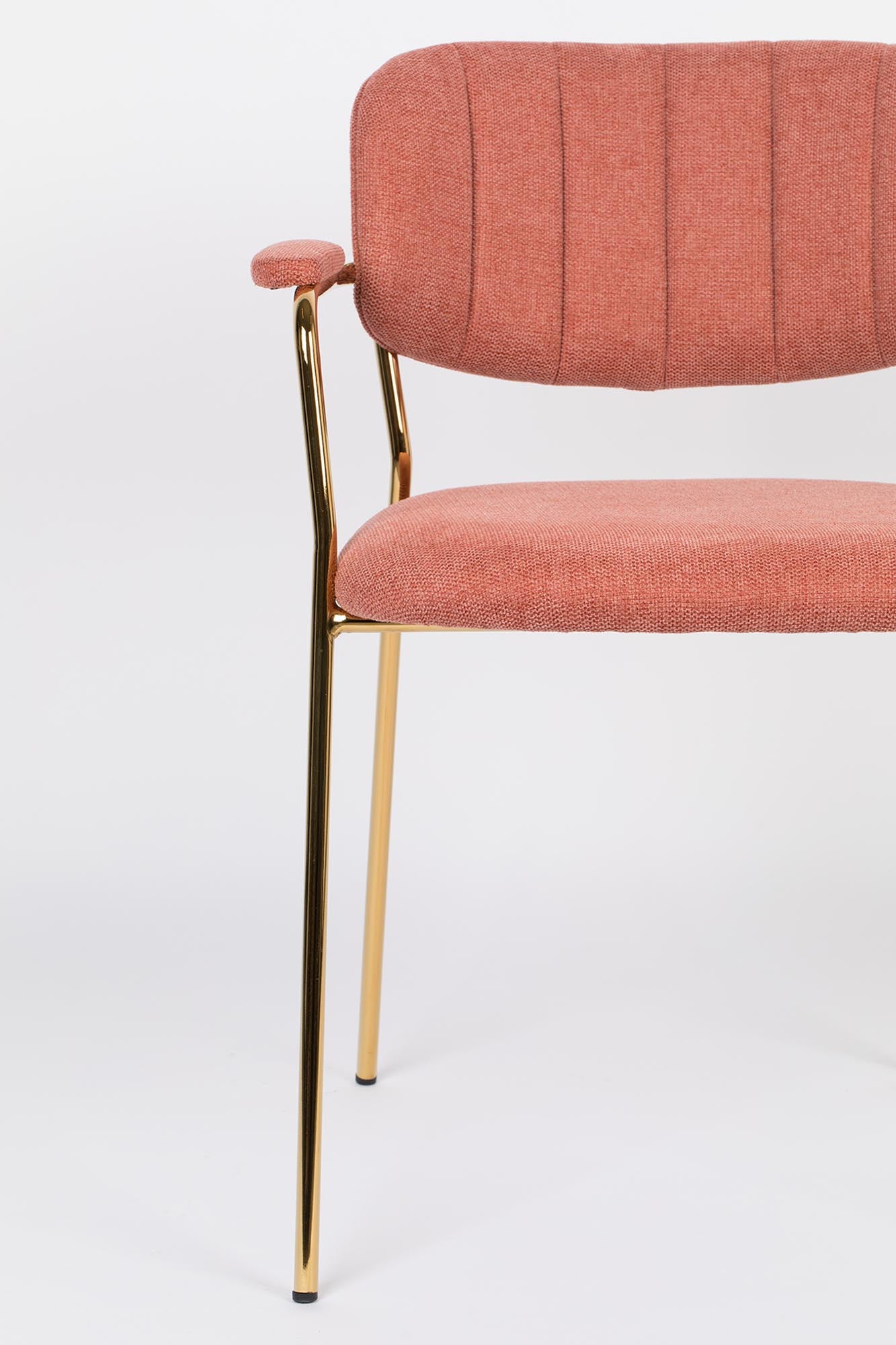 Eleganter Armlehnstuhl Jolien mit weicher Polsterung von White Label Living – perfekt für stilvolle Einrichtung und entspannte Momente.