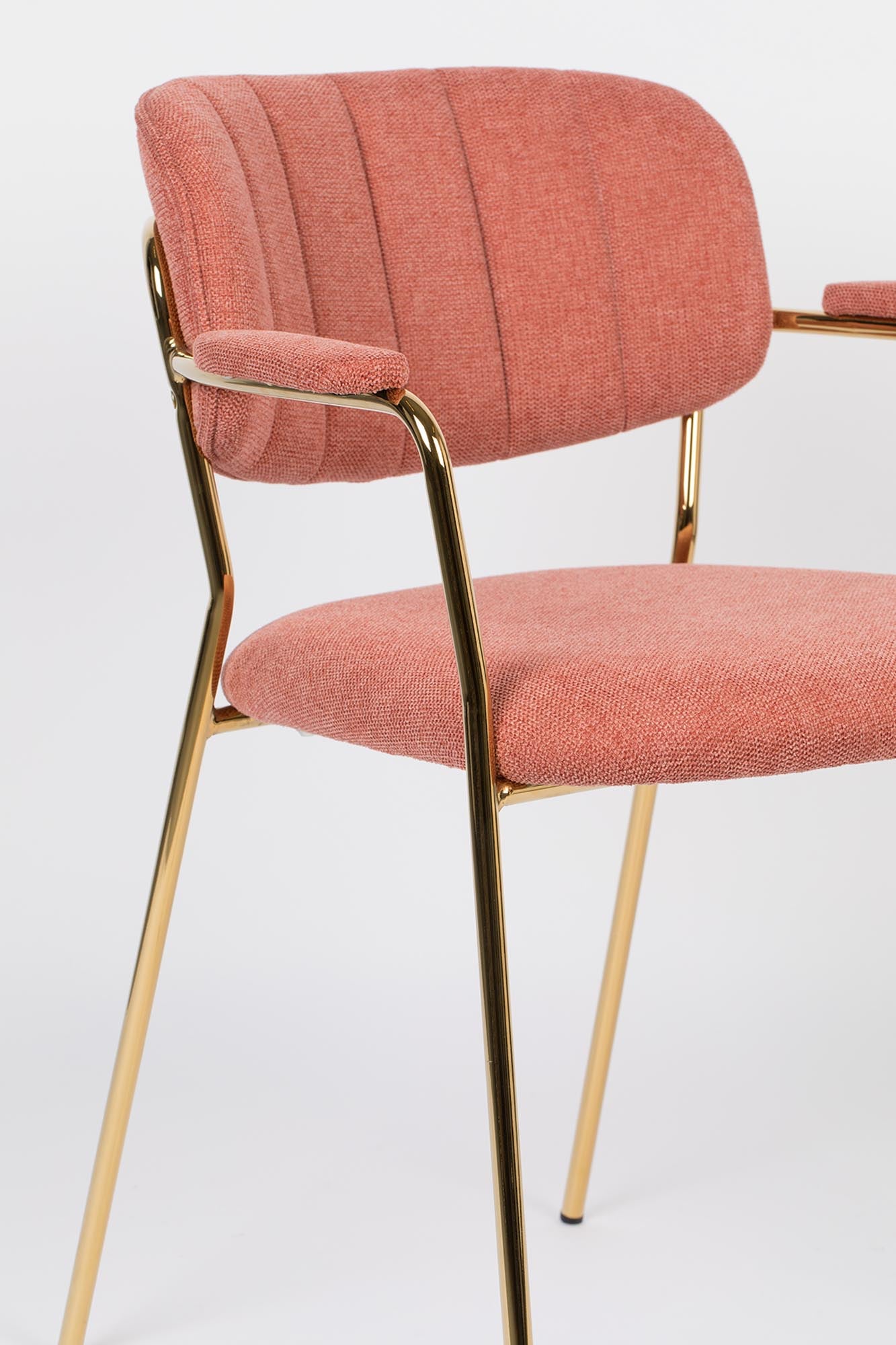Eleganter Armlehnstuhl Jolien von White Label Living – perfekt gepolstert für Komfort und Stil in jedem Wohnraum.