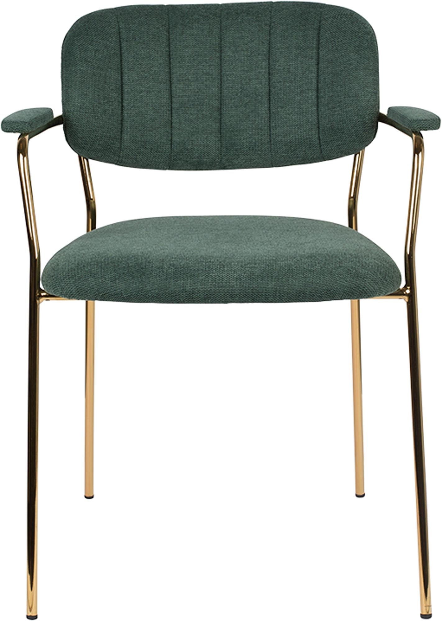 Eleganter Armlehnstuhl Jolien mit weicher Polsterung, ideal für gemütliche Sitzgelegenheiten in modernen Wohnräumen von White Label Living.
