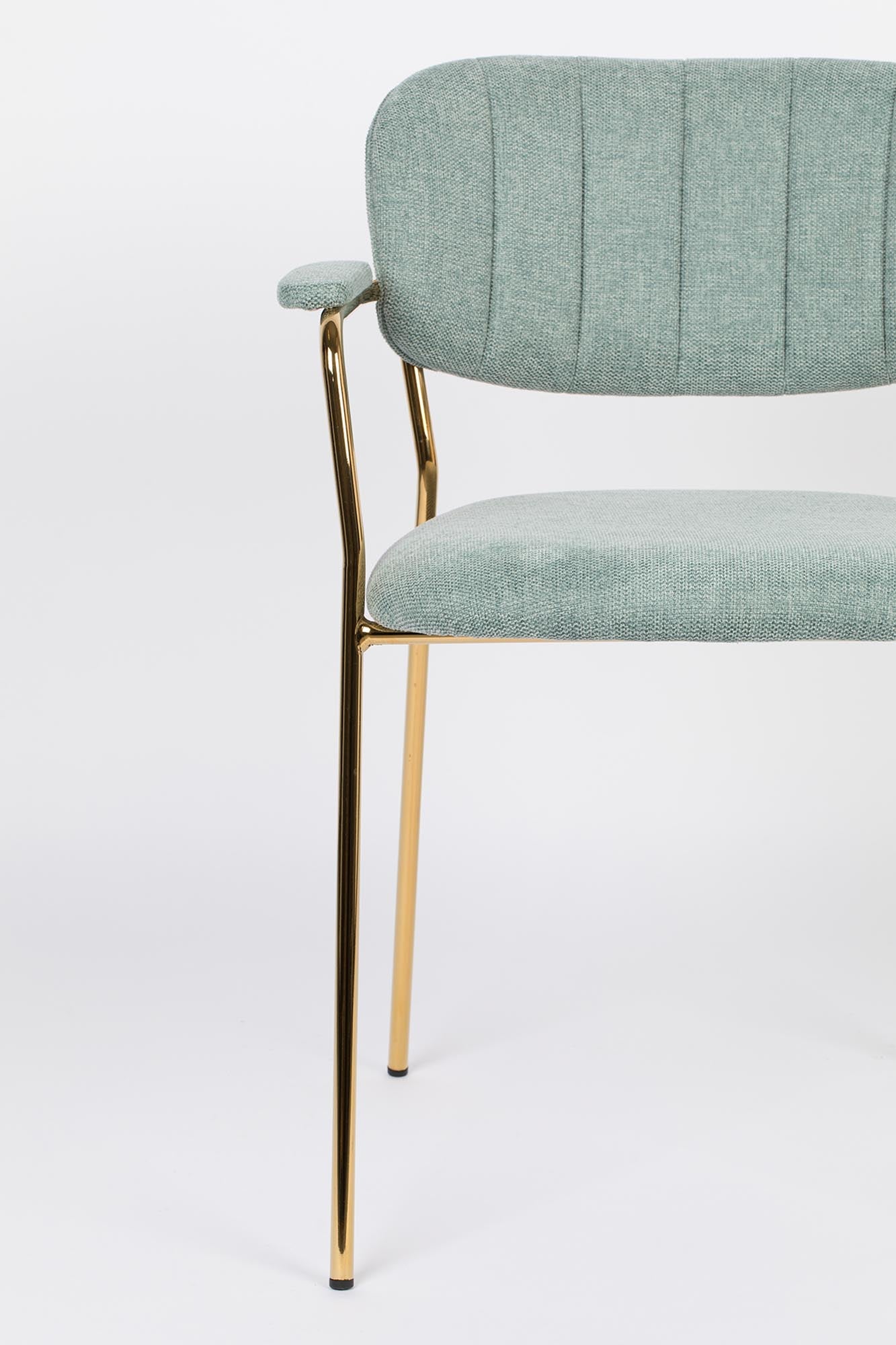 Moderner gepolsterter Armlehnstuhl Jolien von White Label Living – perfekt für stilvolle Akzente in Ihrem Wohnraum.