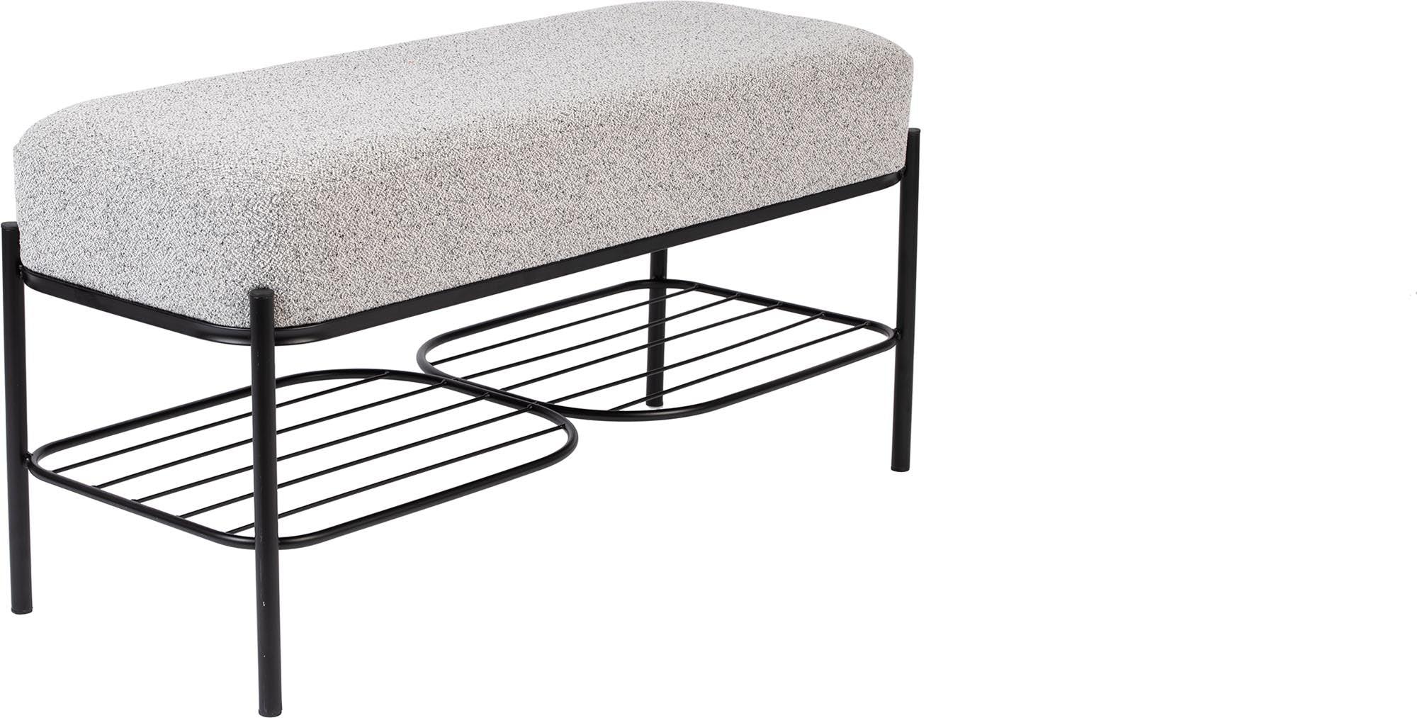Stilvolle Sitzbank MILOU von White Label Living, ideal für jeden Raum, vereint modernes Design mit praktischer Nutzung.