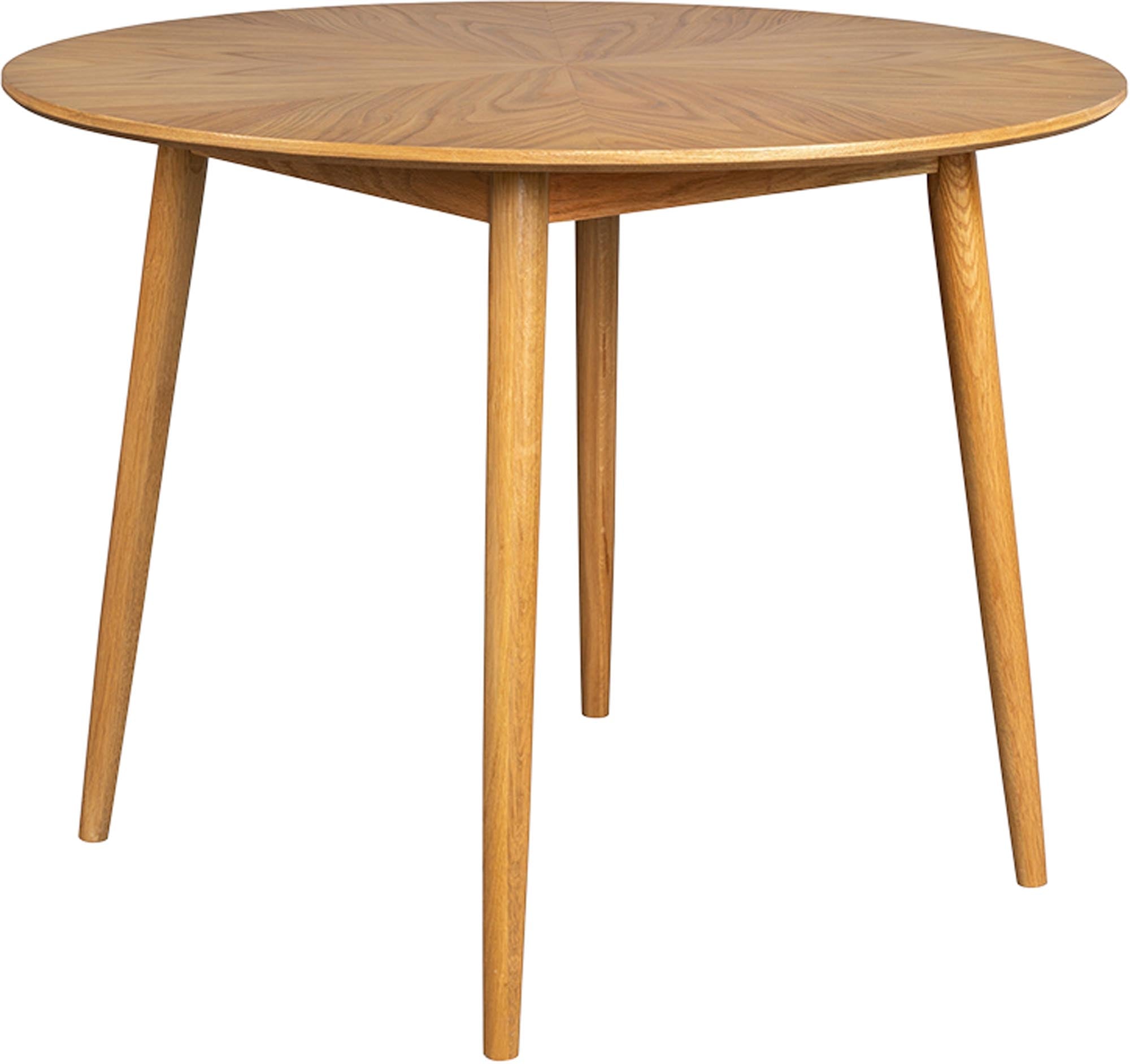 Moderner runder Tisch Fabio von White Label Living, perfekt für stilvolle Essbereiche und gesellige Zusammenkünfte.
