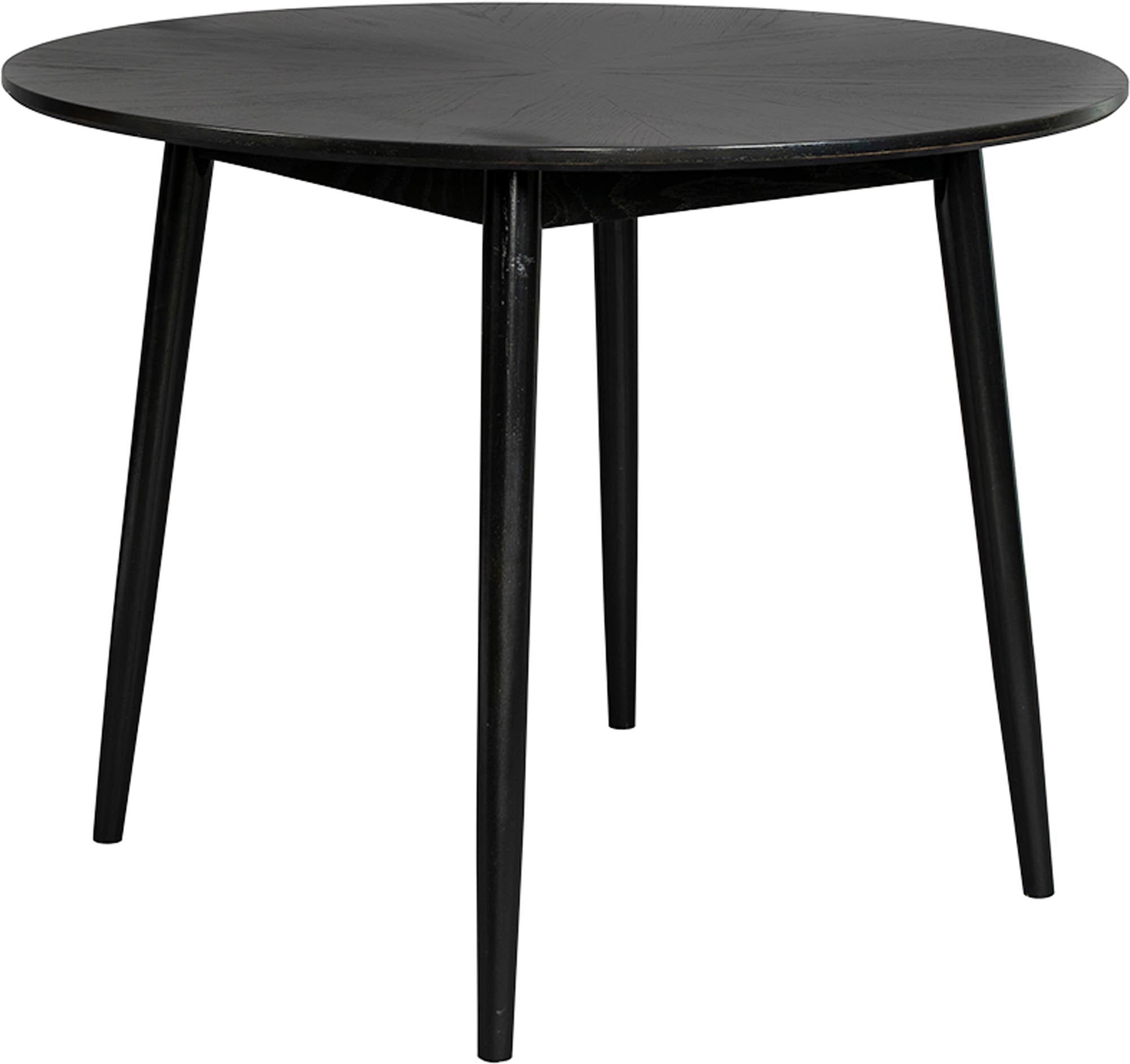 Moderner runder Tisch Fabio von White Label Living, perfekt für gemütliche Esszimmer und gesellige Zusammenkünfte.