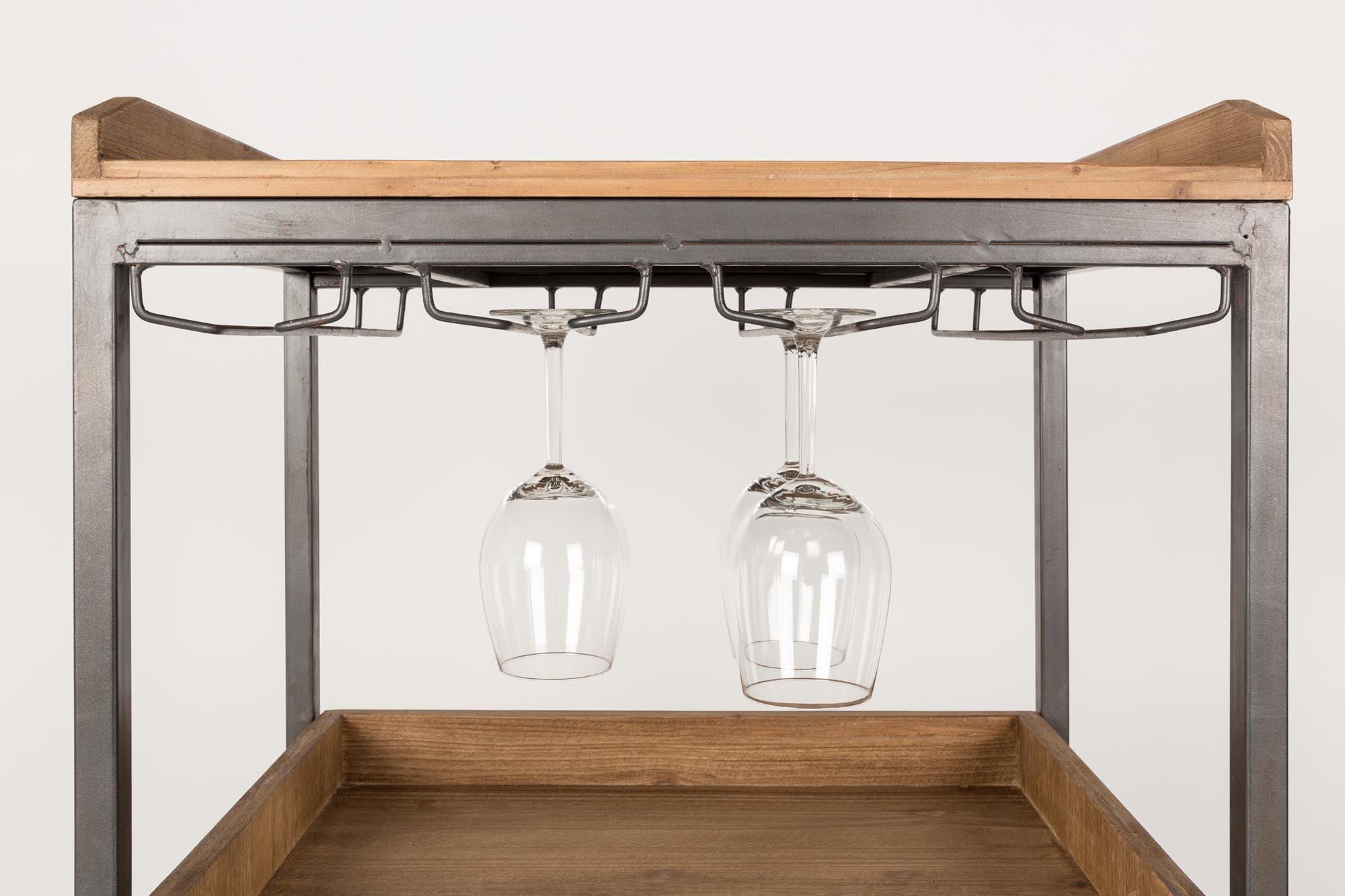Vitrine Cabinet EDGAR von White Label Living: Stilvolles Design mit großzügigem Stauraum für Ihre Lieblingsstücke.