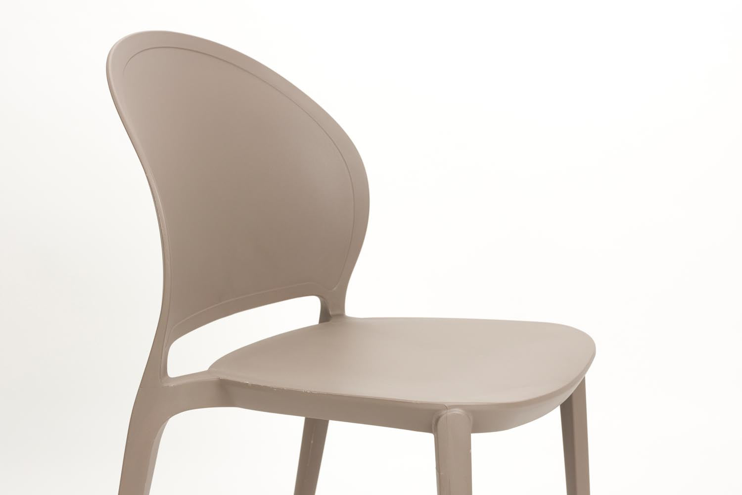 Stylischer Outdoor-Stuhl Sjoerd Grau von White Label Living: Wetterfest, ergonomisch und ideal für entspannte Stunden im Freien.