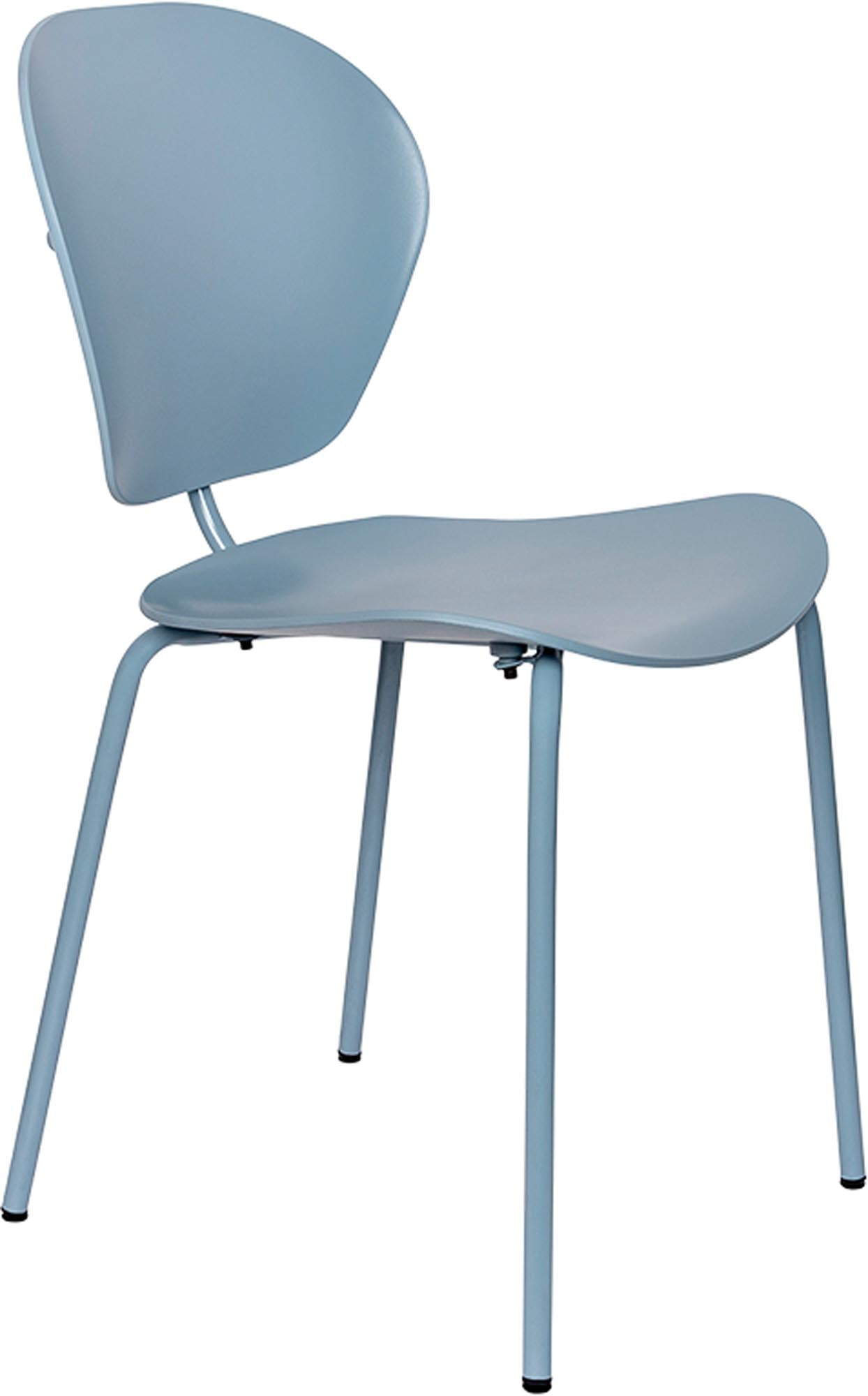 Eleganter Stuhl The Ocean von Zuiver, gefertigt aus recycelten Materialien, vereint Stil und Umweltbewusstsein in einem modernen Design.