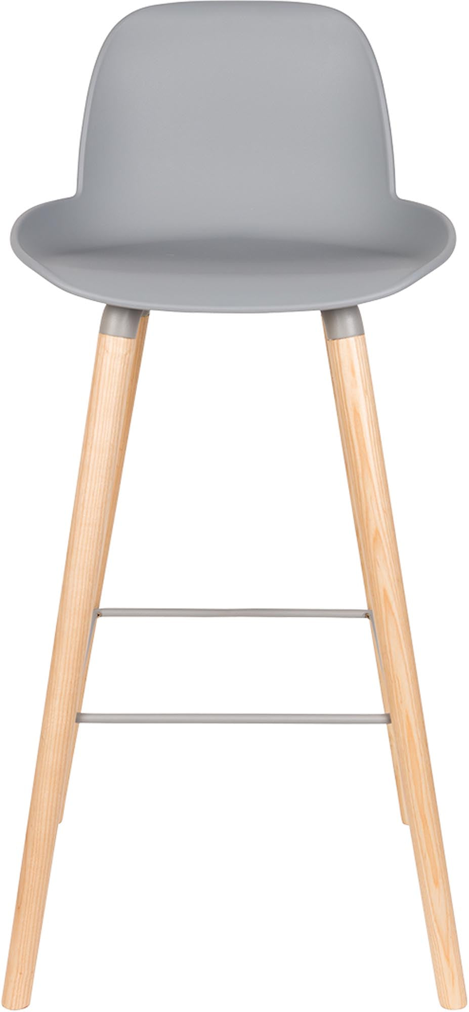 Eleganter Barstuhl Albert Kuip von Zuiver, ideal für stilvolle Wohnräume, vereint modernes Design mit optimalem Sitzkomfort.