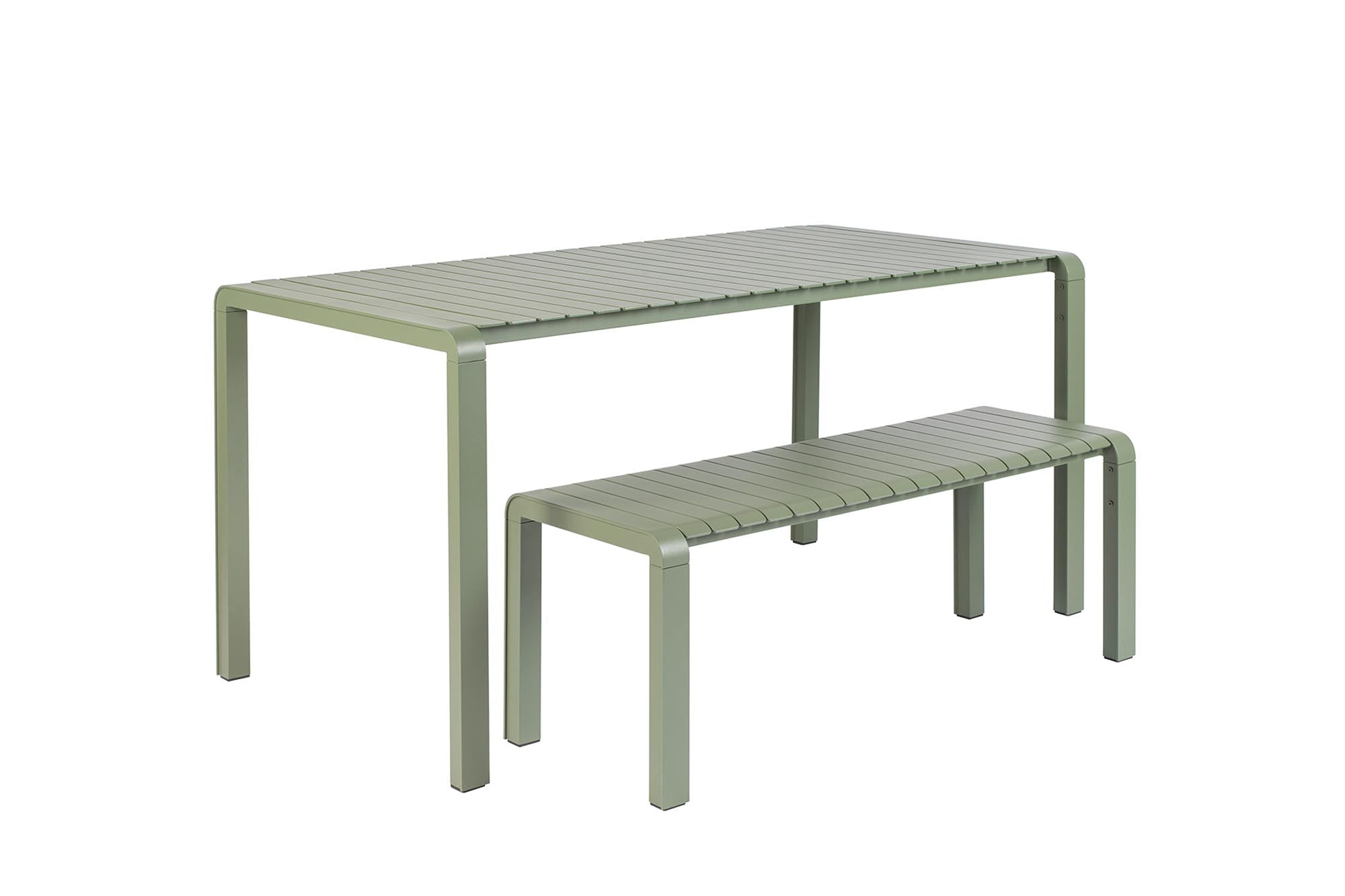 Elegante Gartenbank Vondel von Zuiver, ideal für entspannte Stunden im Freien, aus langlebigem Aluminium in stilvollem Design.