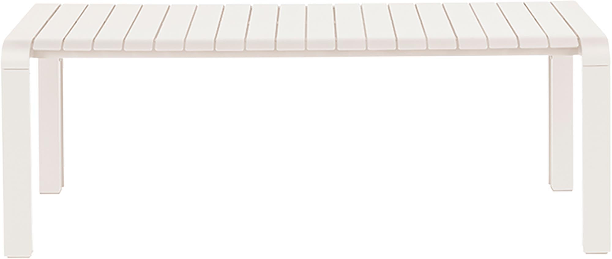 Stilvolle Gartenbank Vondel von Zuiver, gefertigt aus robustem Aluminium, ideal für entspannte Momente im Freien.