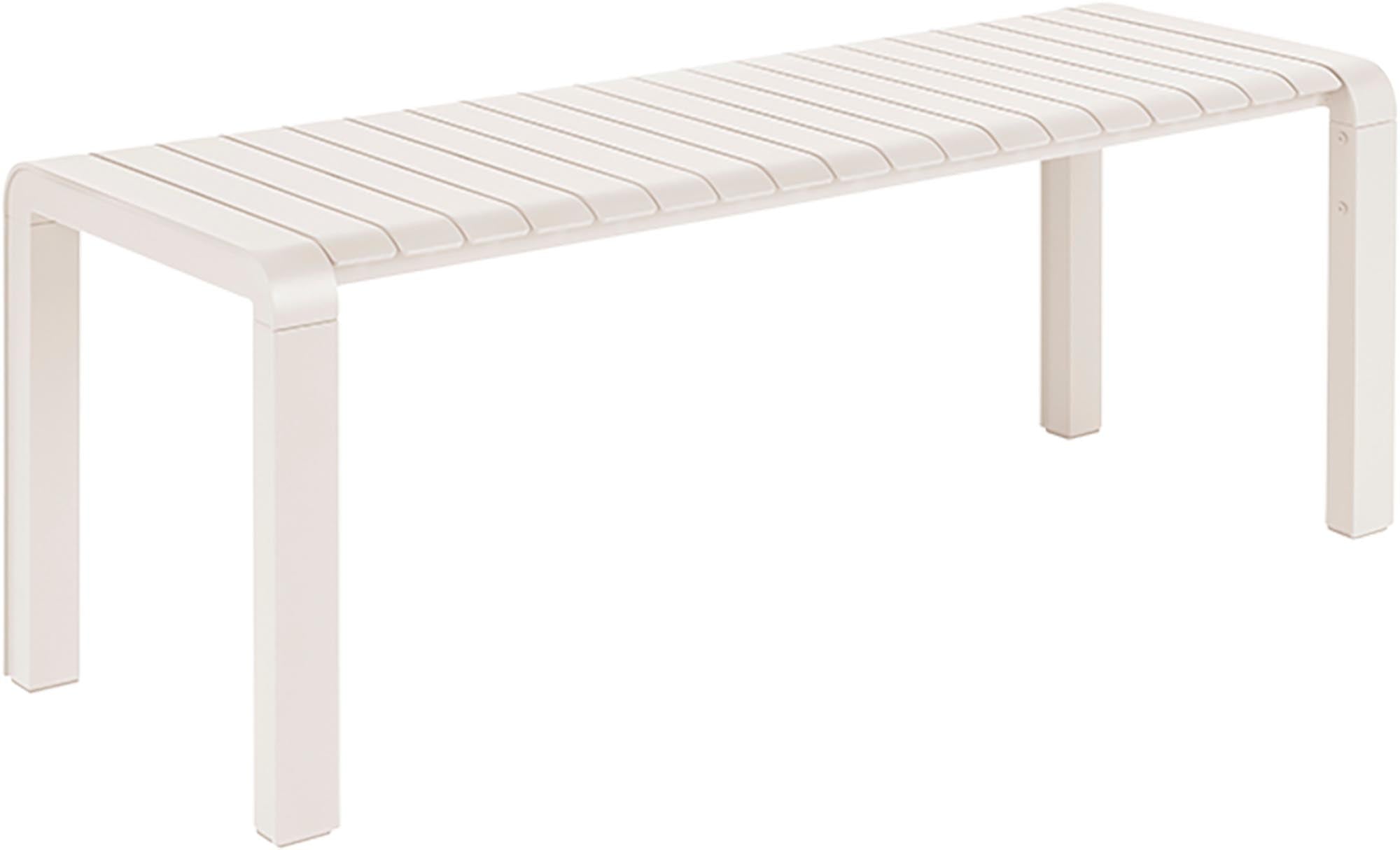 Elegante Gartenbank Vondel von Zuiver, aus langlebigem Aluminium, perfekt für gemütliche Stunden im Garten oder auf der Terrasse.
