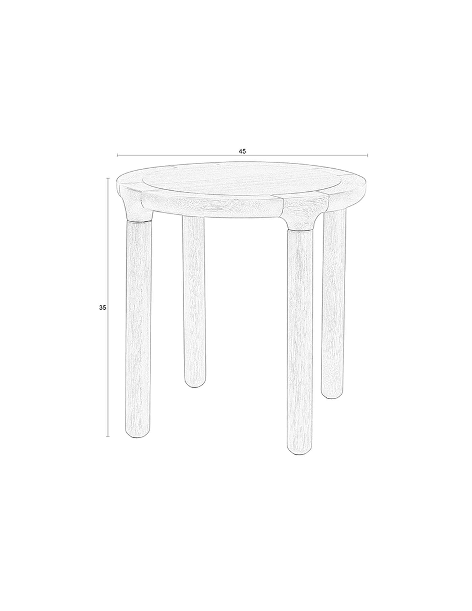 Eleganter Beistelltisch Storm von Zuiver, ideal für stilvolle Akzente in Wohnräumen. Perfekte Kombination aus Funktionalität und Design.