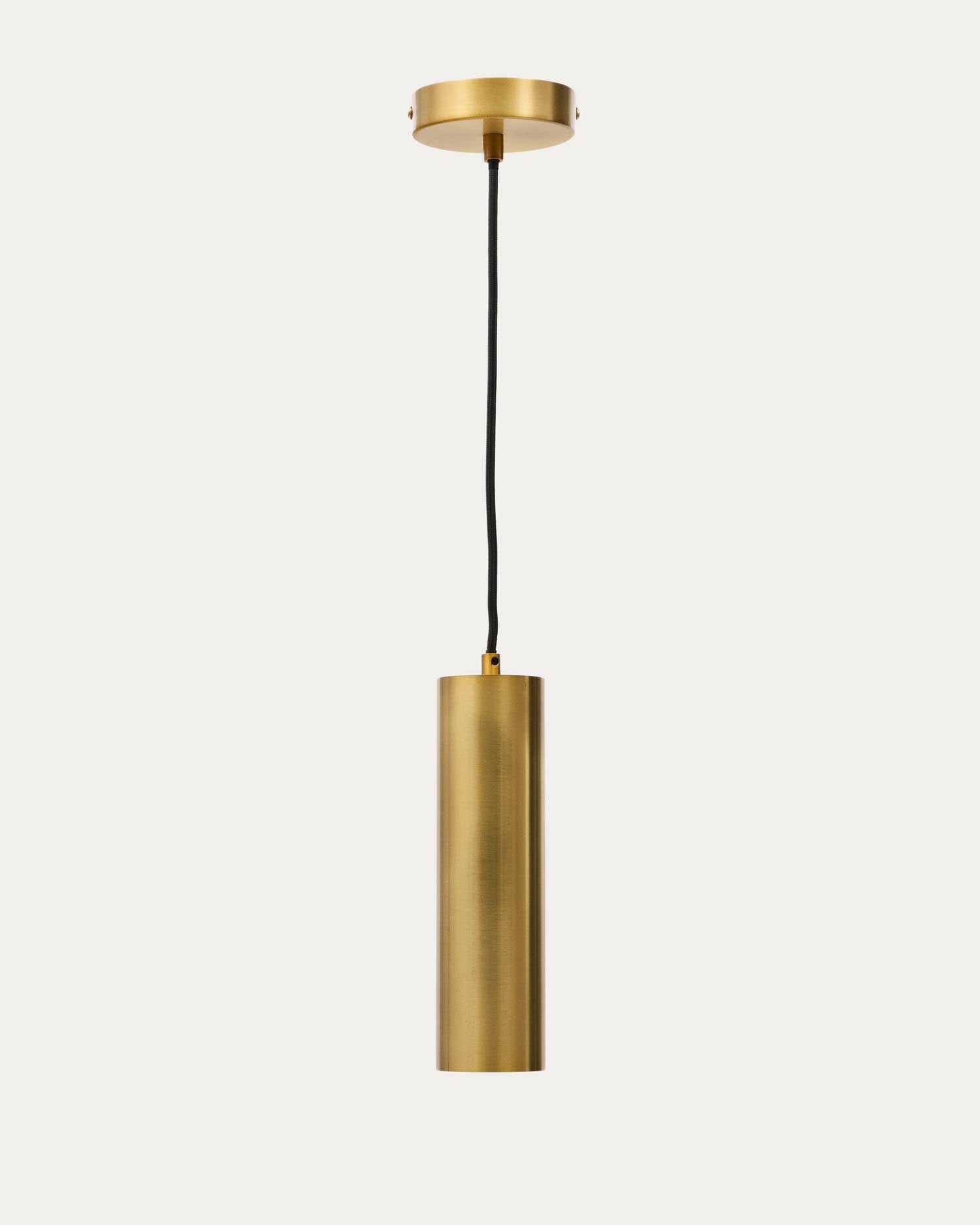 Deckenleuchte Andia aus Aluminium mit goldfarbenem Finish in Gold präsentiert im Onlineshop von KAQTU Design AG. Pendelleuchte ist von Kave Home