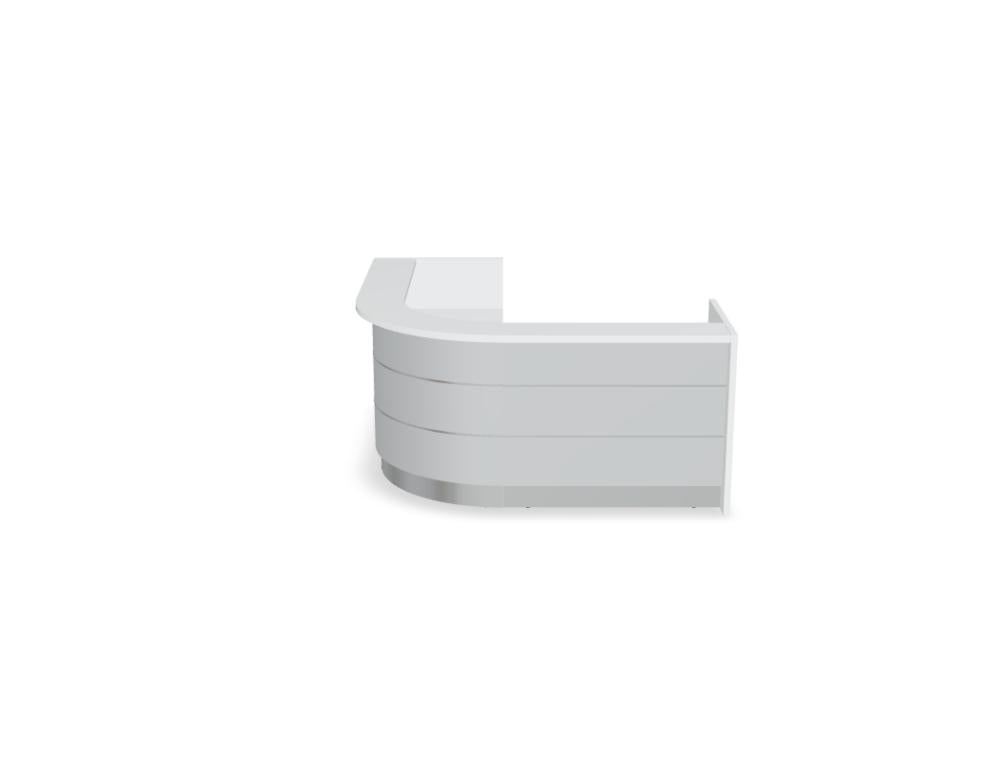 Valde LAV131L - modulare Empfangstheke in Weiss Pastell präsentiert im Onlineshop von KAQTU Design AG. Empfangsdesk ist von Mdd