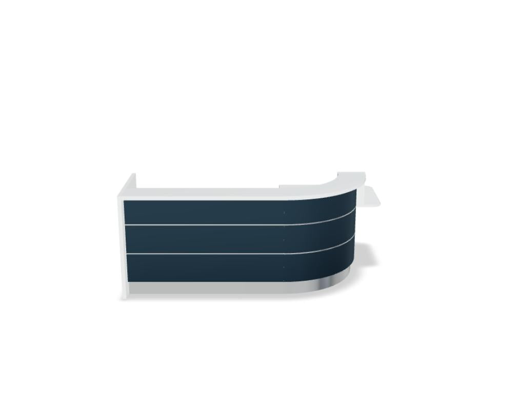 Valde LAV1431L - modulare Empfangstheke in Weiss Pastell präsentiert im Onlineshop von KAQTU Design AG. Empfangsdesk ist von Mdd
