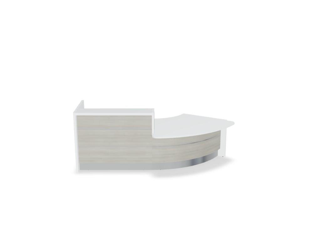 Valde LAV88L - modulare Empfangstheke in Weiss Pastell präsentiert im Onlineshop von KAQTU Design AG. Empfangsdesk ist von Mdd