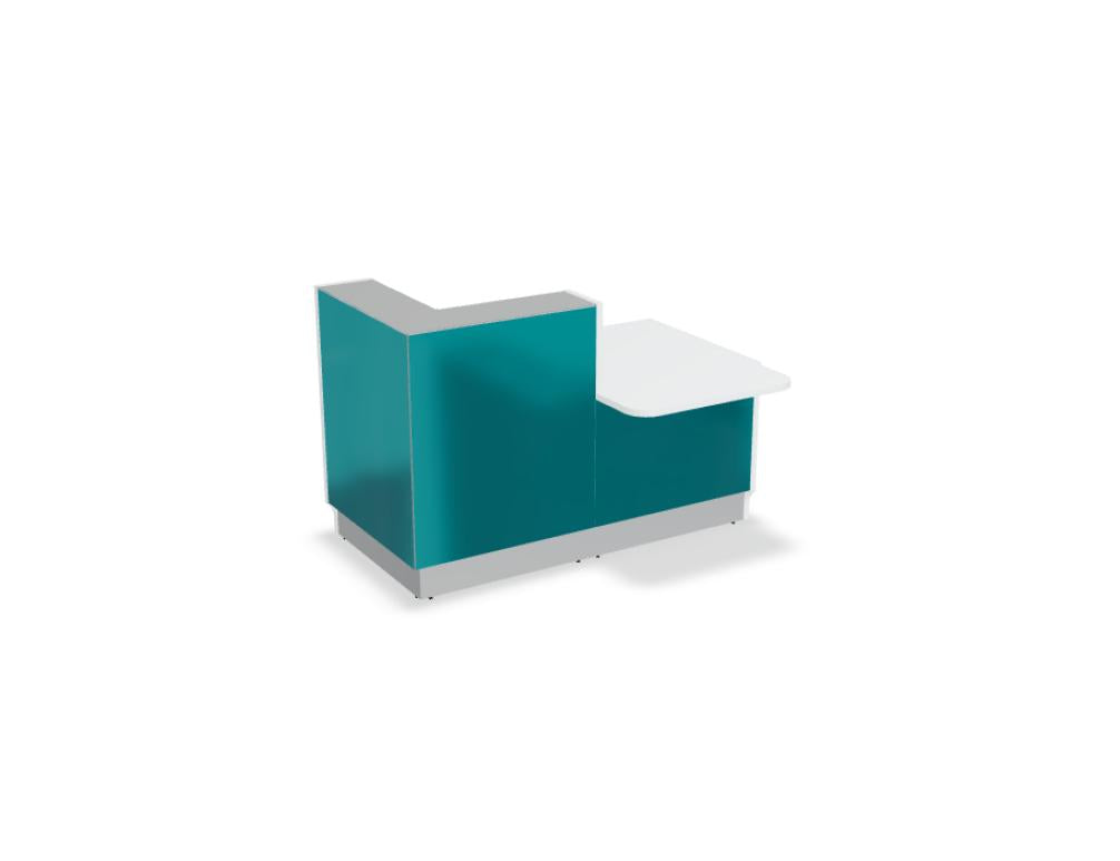 Linea LIN291L - modulare Empfangstheke in  präsentiert im Onlineshop von KAQTU Design AG. Empfangsdesk ist von Mdd