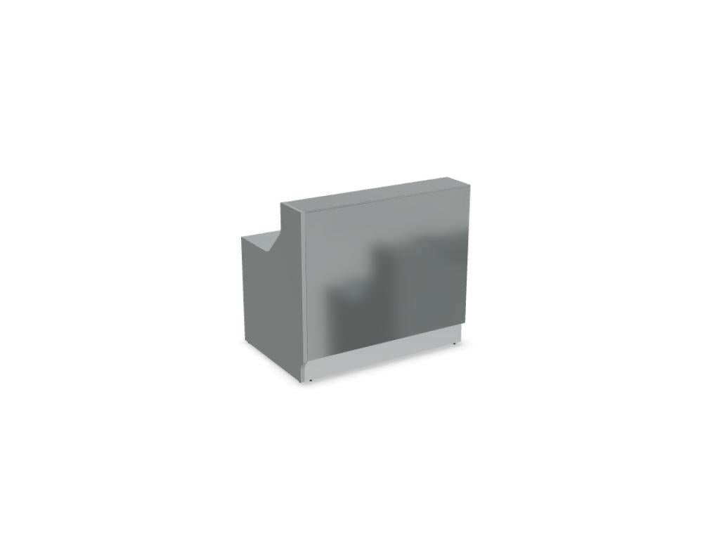 Linea LIN2P - modulare Empfangstheke in  präsentiert im Onlineshop von KAQTU Design AG. Empfangsdesk ist von Mdd