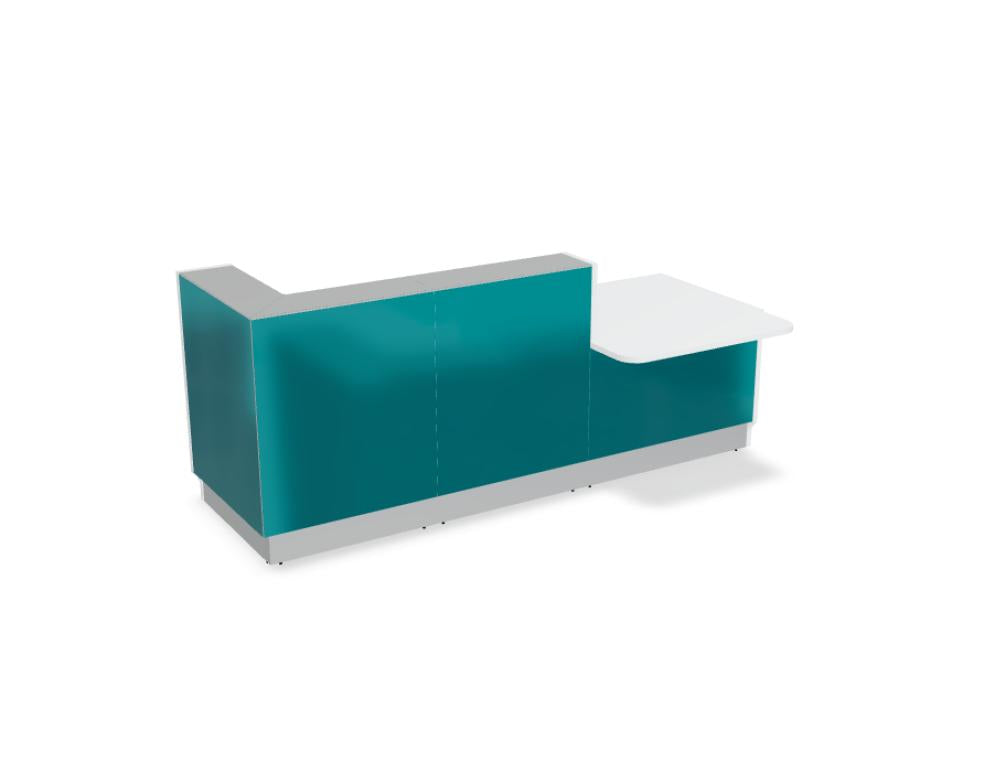 Linea LIN35L - modulare Empfangstheke in  präsentiert im Onlineshop von KAQTU Design AG. Empfangsdesk ist von Mdd