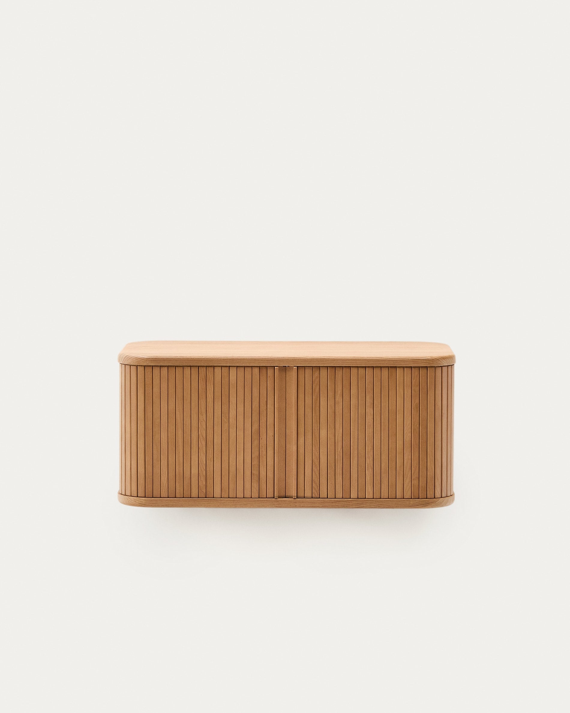 Moderner Wandschrank aus hochwertigem Eschenfurnier, naturfarben, 90 x 45 cm, ideal für stilvolle Badezimmergestaltung von Kave Home.