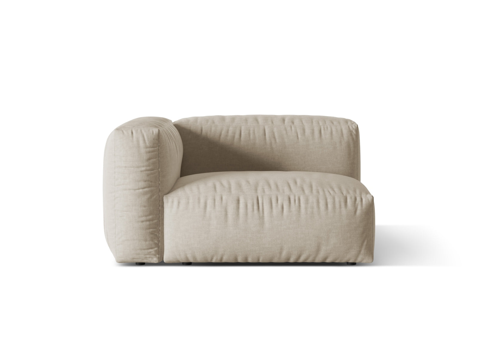 Martina Modul links 1 Sitzer in Light Beige-Boston präsentiert im Onlineshop von KAQTU Design AG. Modulares Sofa ist von Micadoni