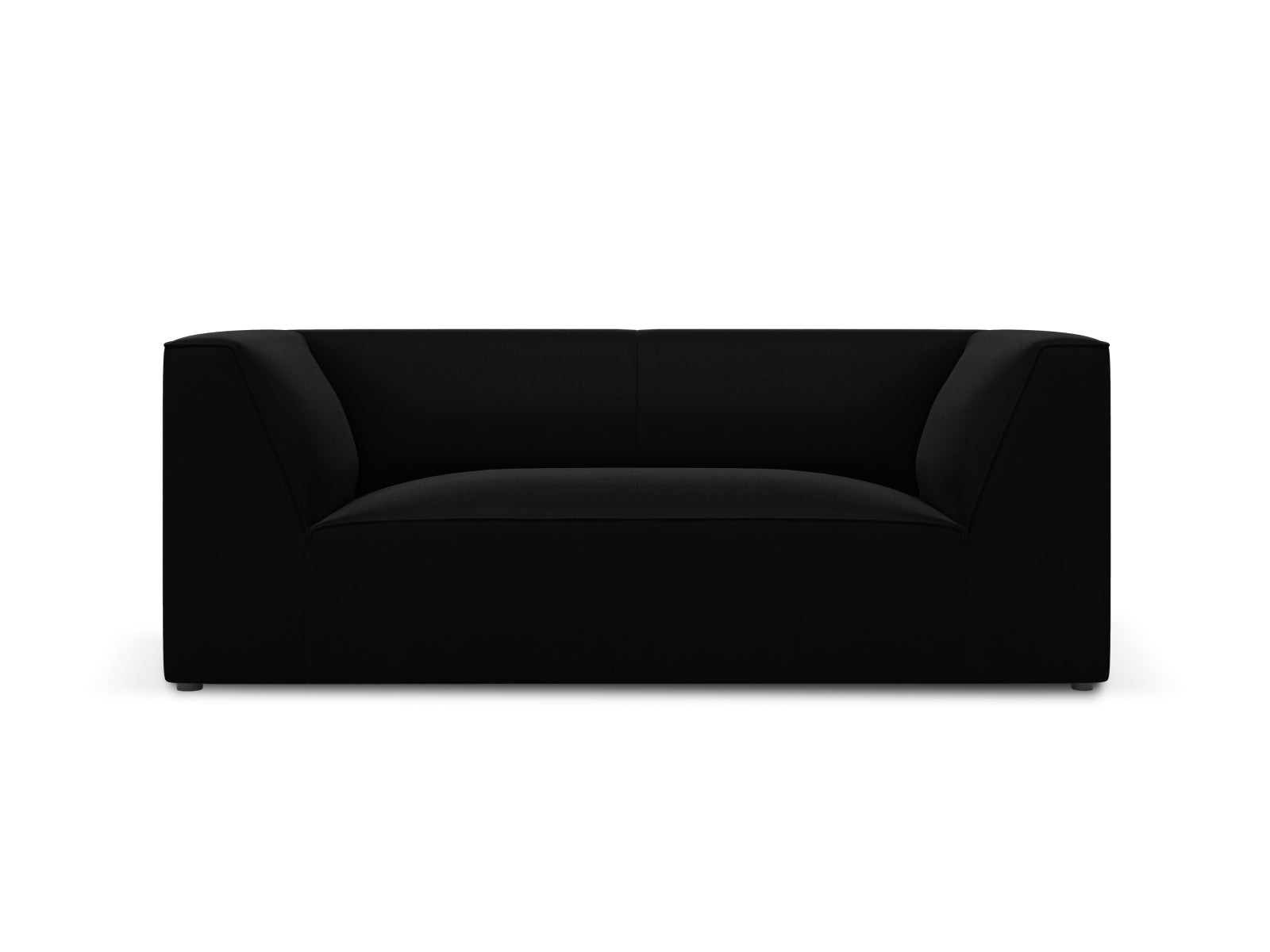 Ruby Velour Sofa 2 Sitzer in Black-Salvador präsentiert im Onlineshop von KAQTU Design AG. 2er Sofa ist von Micadoni