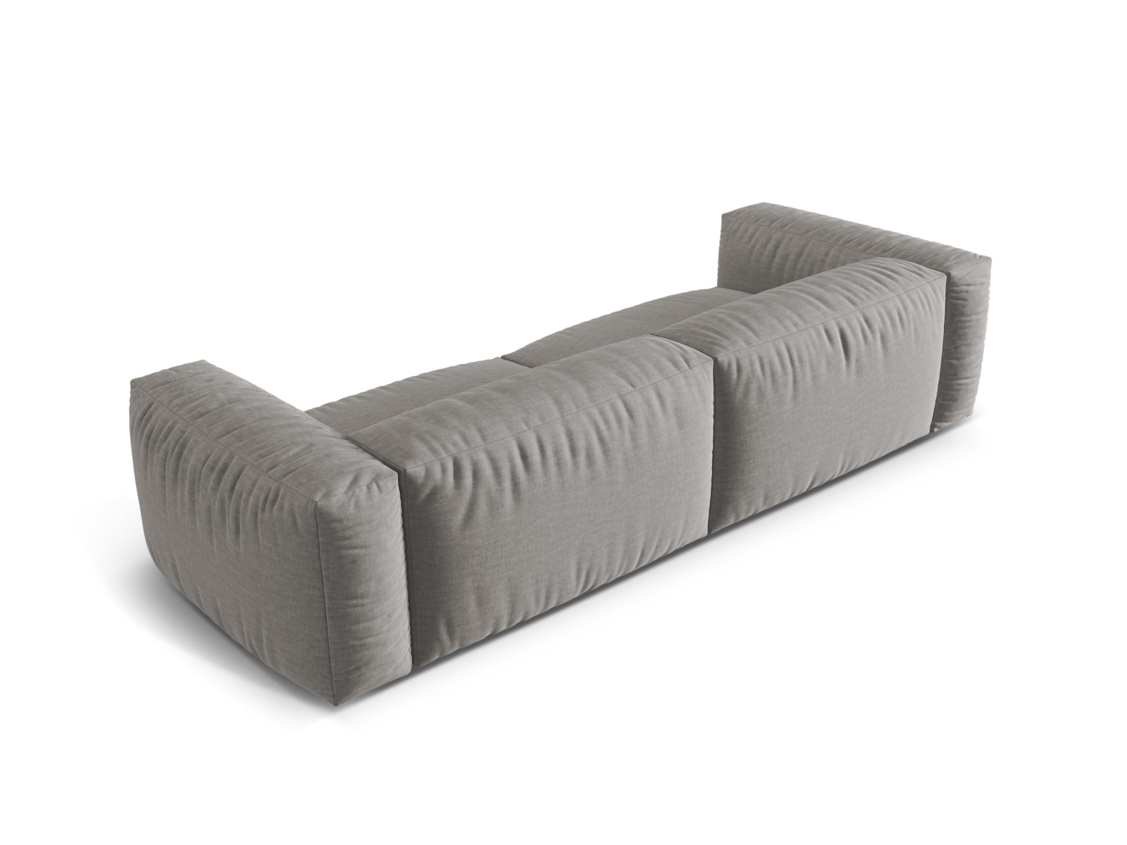 Elegantes Martina 4-Sitzer Sofa in zeitlosem Grau, ideal für gemütliche Abende und geschmackvolle Wohnräume.