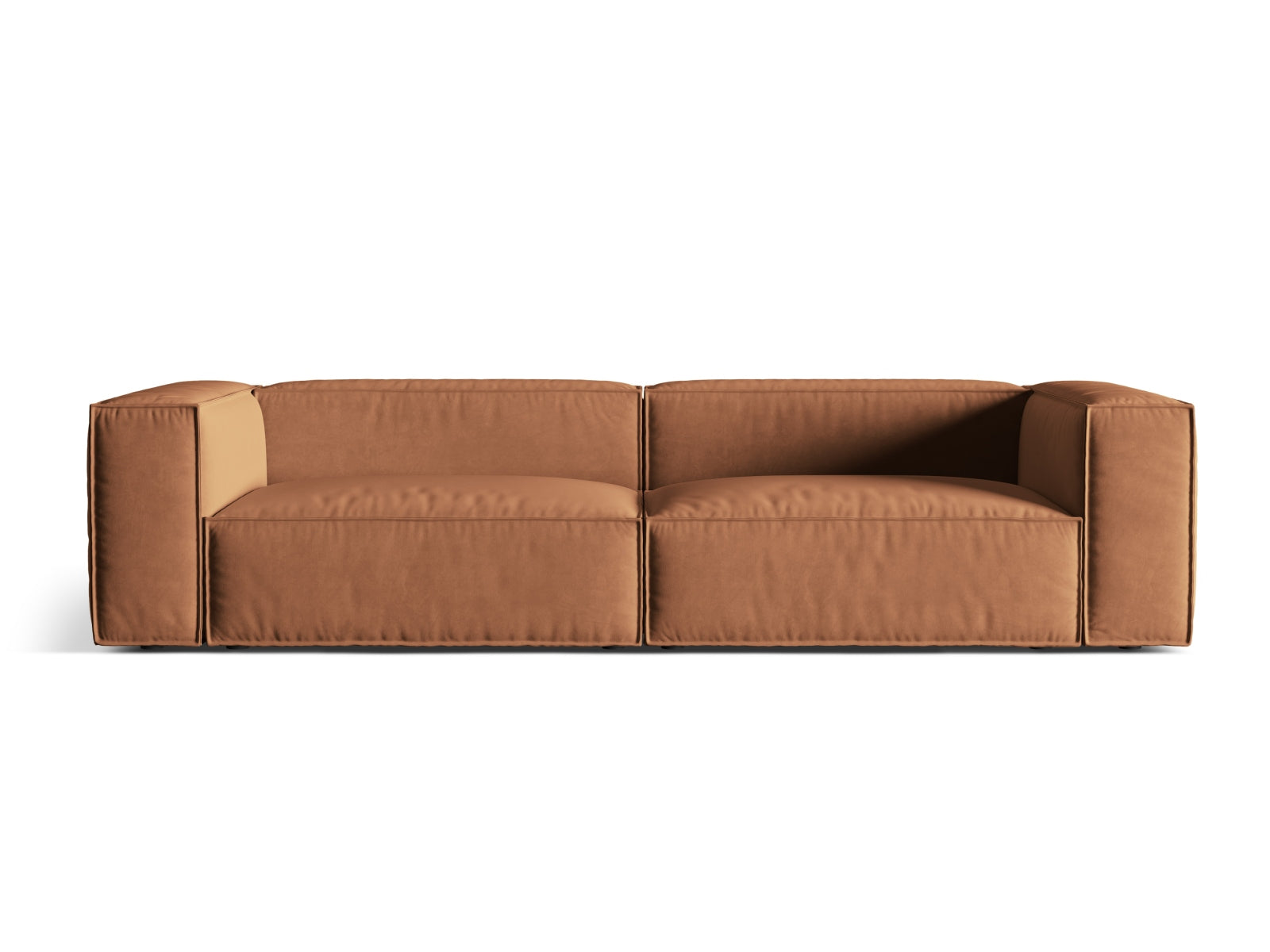 Nuria Velour Sofa 5 Sitzer in Honey-Paris präsentiert im Onlineshop von KAQTU Design AG. 5er Sofa ist von Micadoni